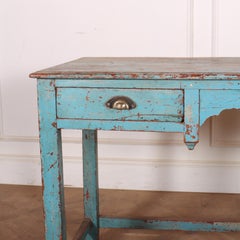 English Original Painted Lamp Table