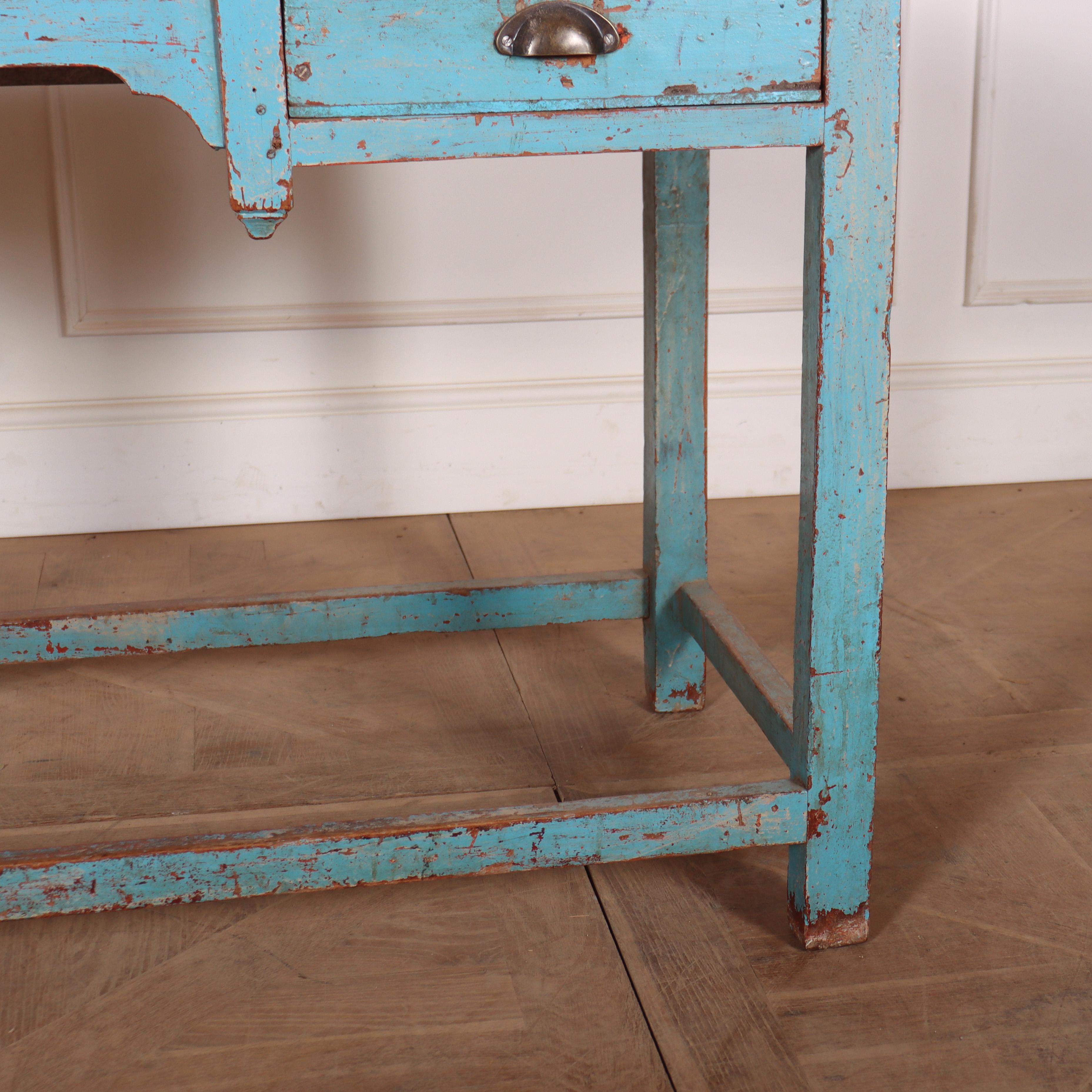 19th Century English Original Painted Lamp Table For Sale