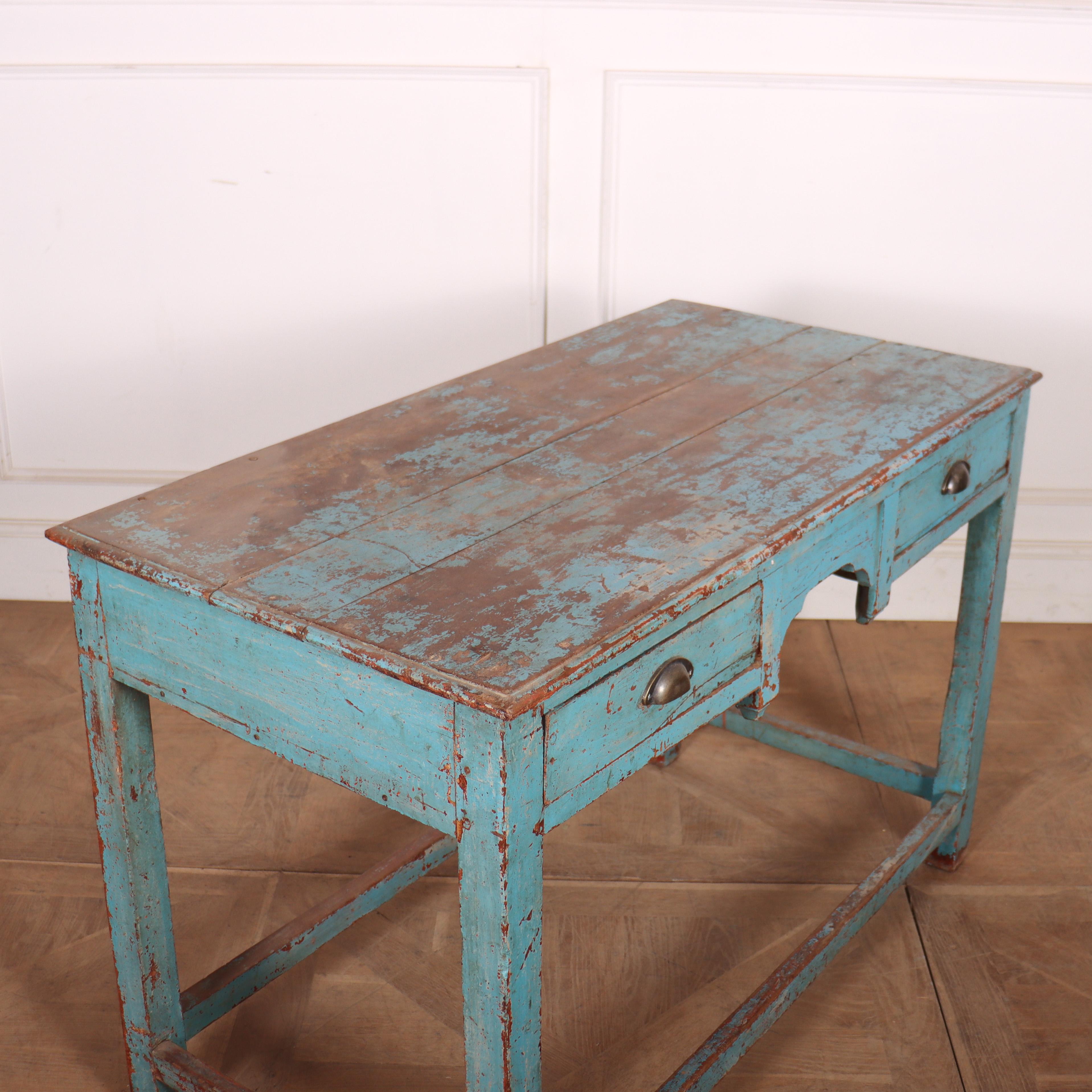 English Original Painted Lamp Table For Sale 1