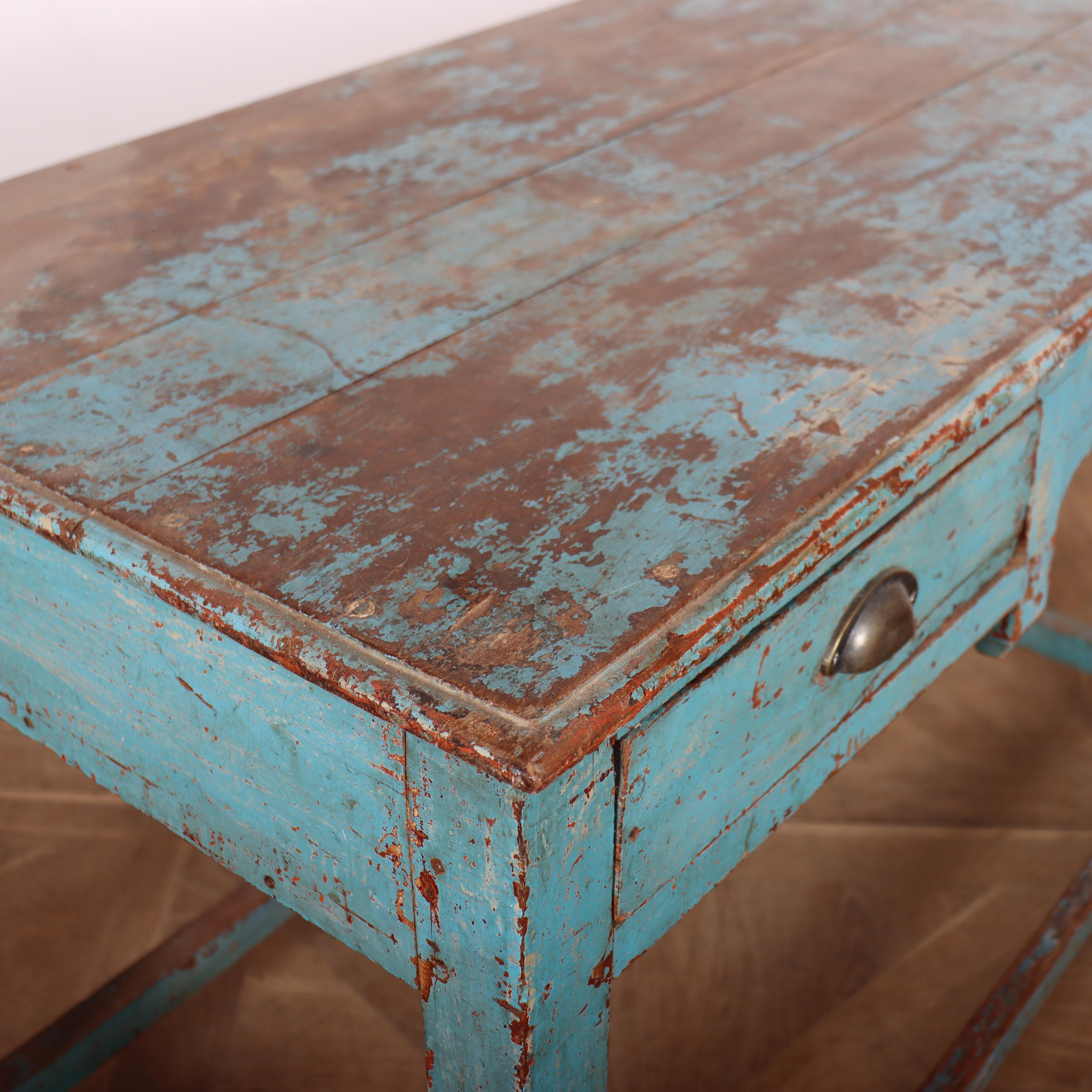 English Original Painted Lamp Table For Sale 2