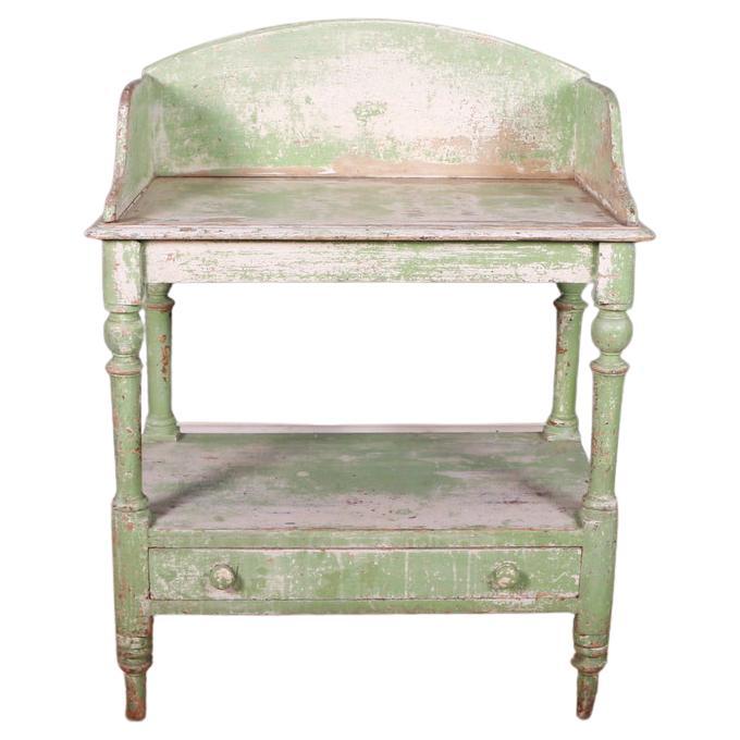 English Original Painted Side Table