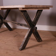 English Original Painted Tavern Table