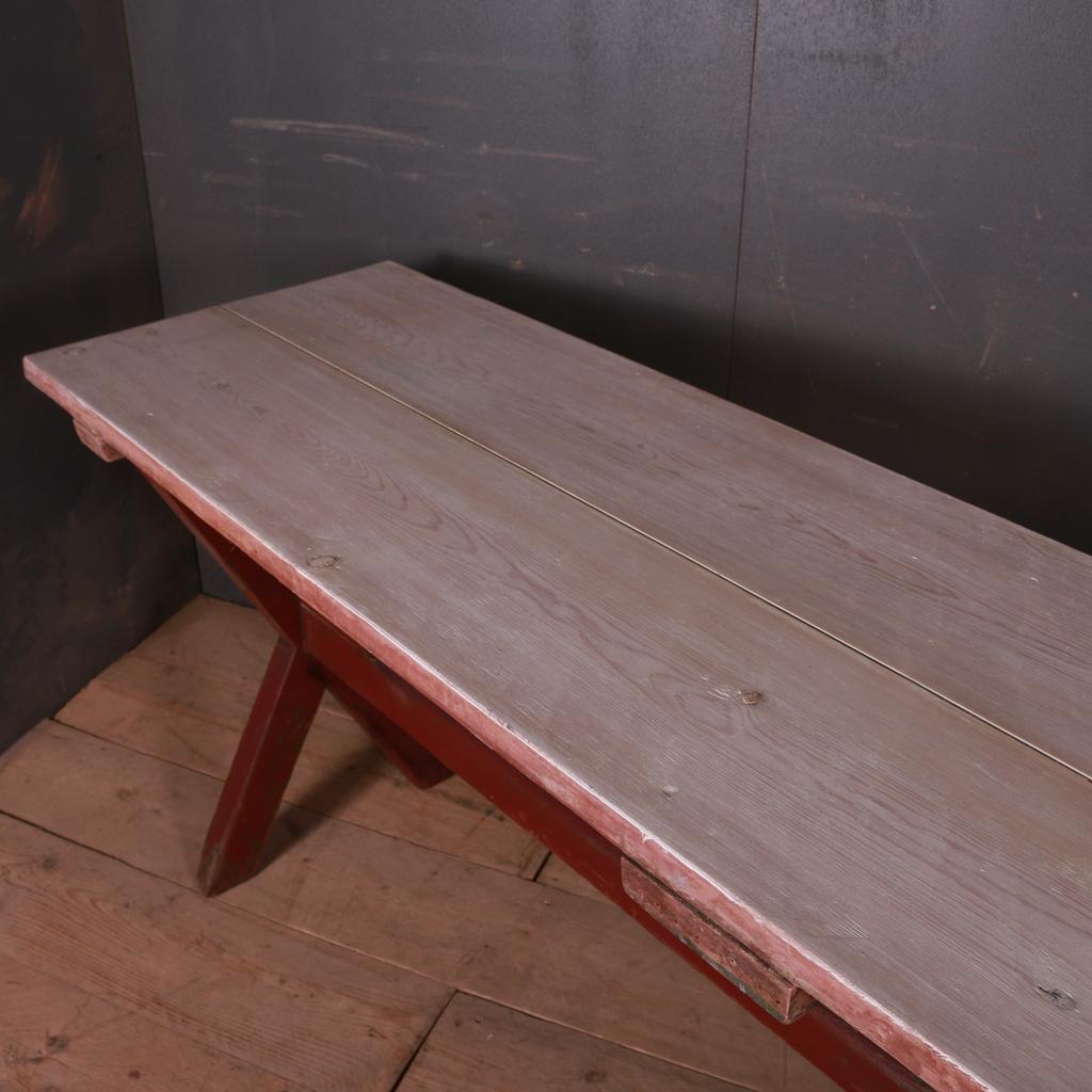 19th Century English Original Painted Tavern Table For Sale