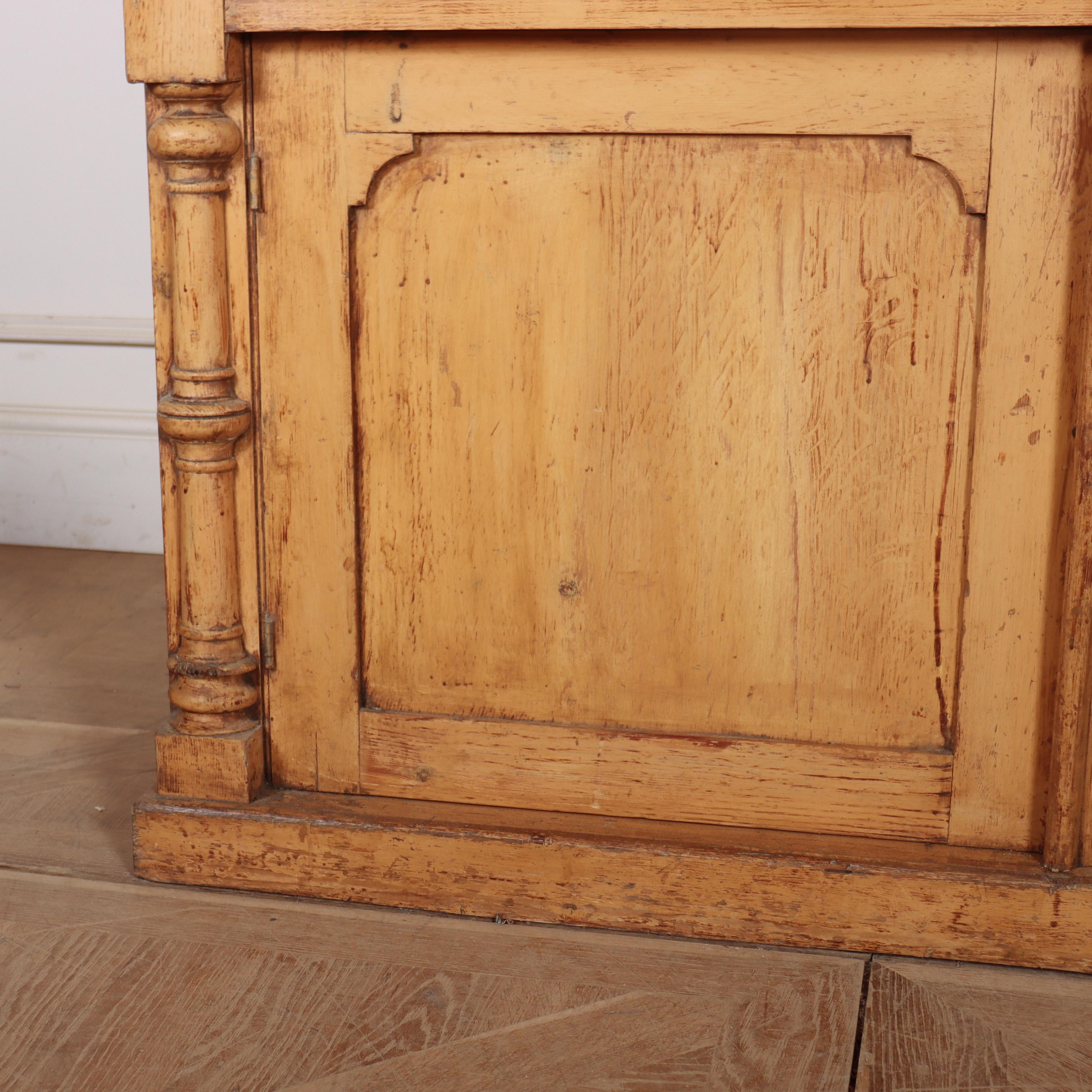 Glazed English Original Painted West Country Dresser For Sale