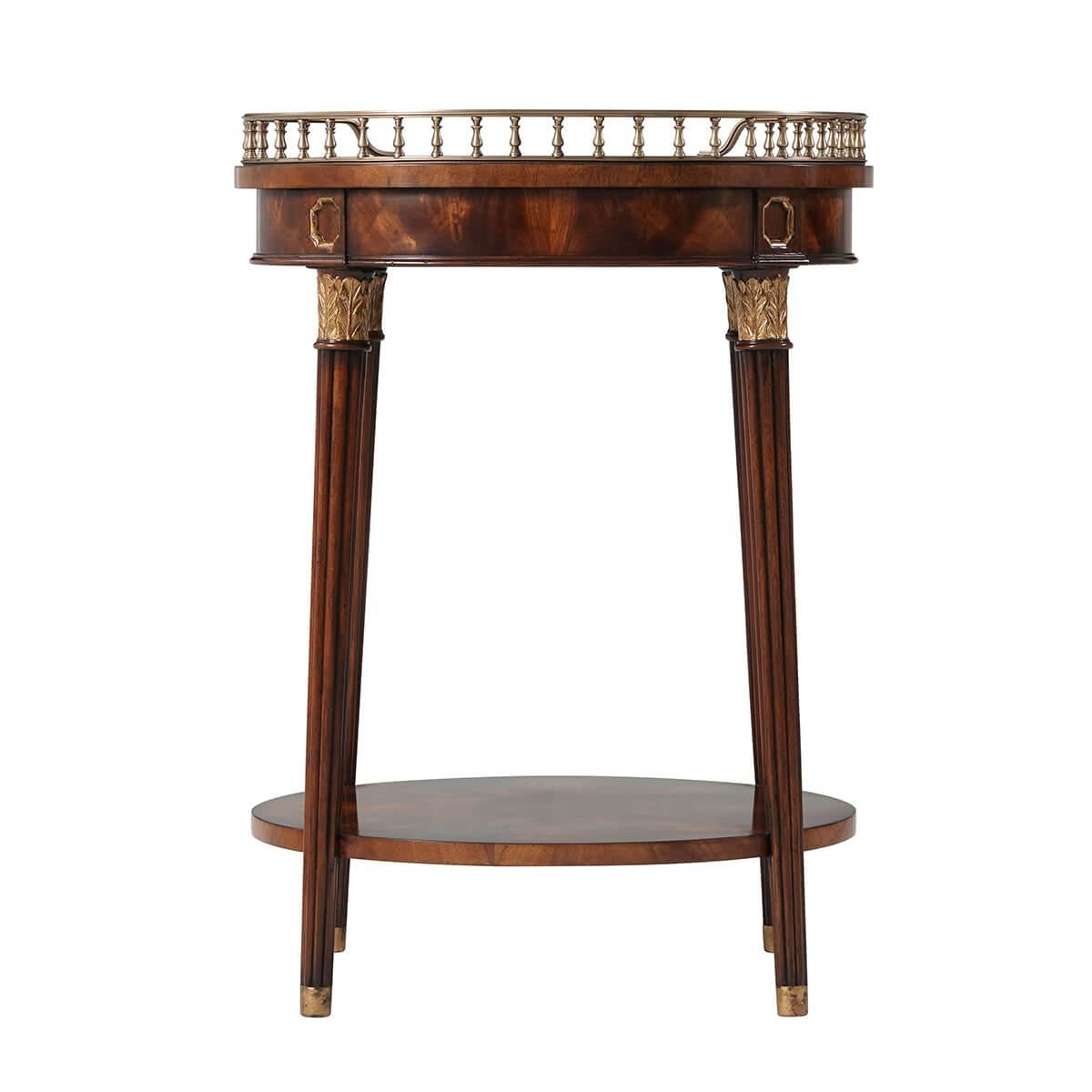 George III English Oval Accent Table For Sale