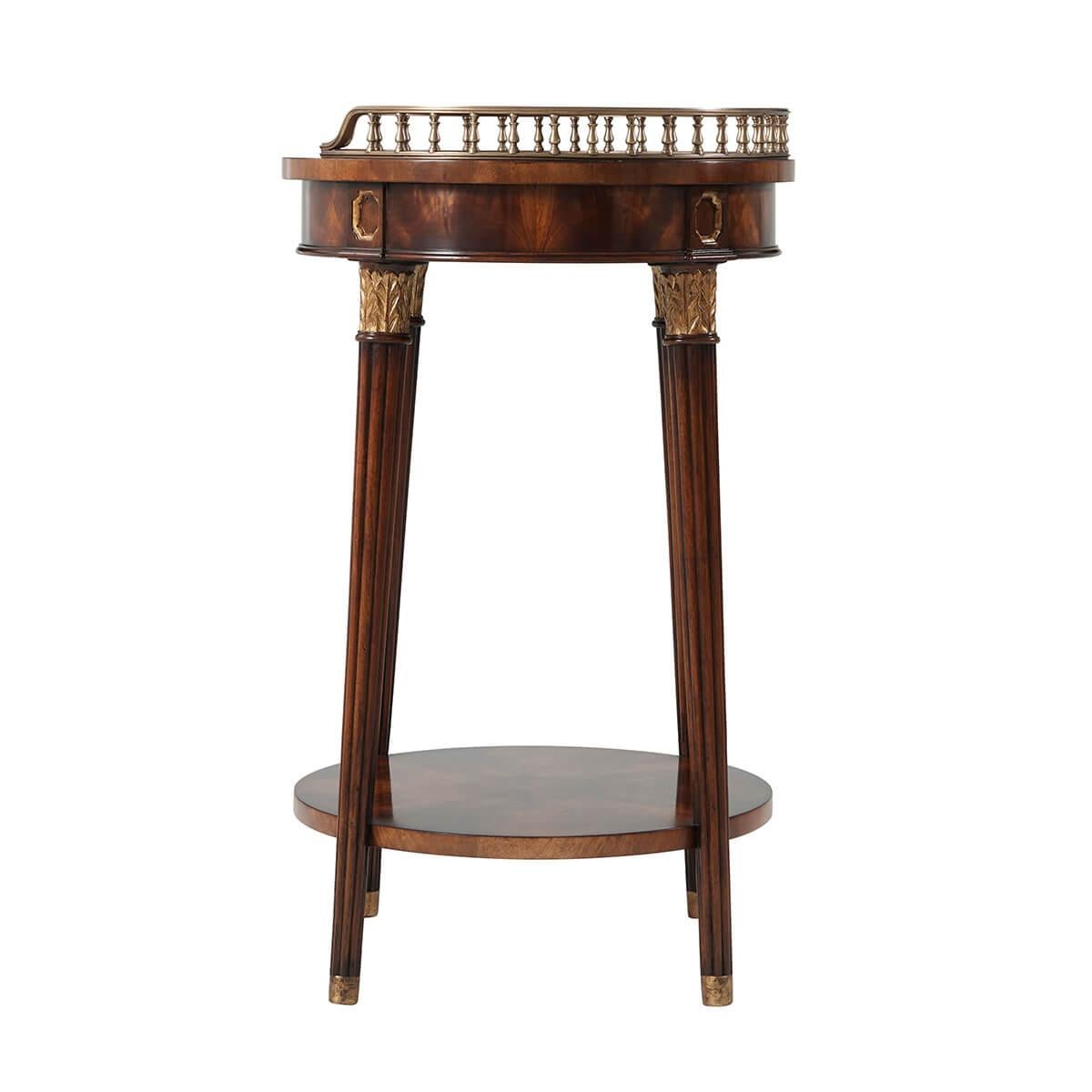 Vietnamese English Oval Accent Table For Sale