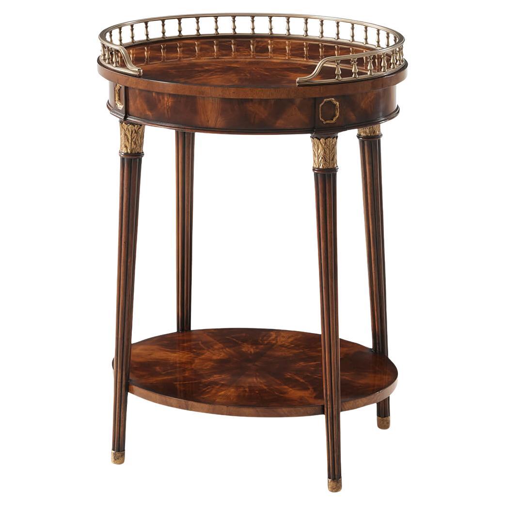 English Oval Accent Table For Sale