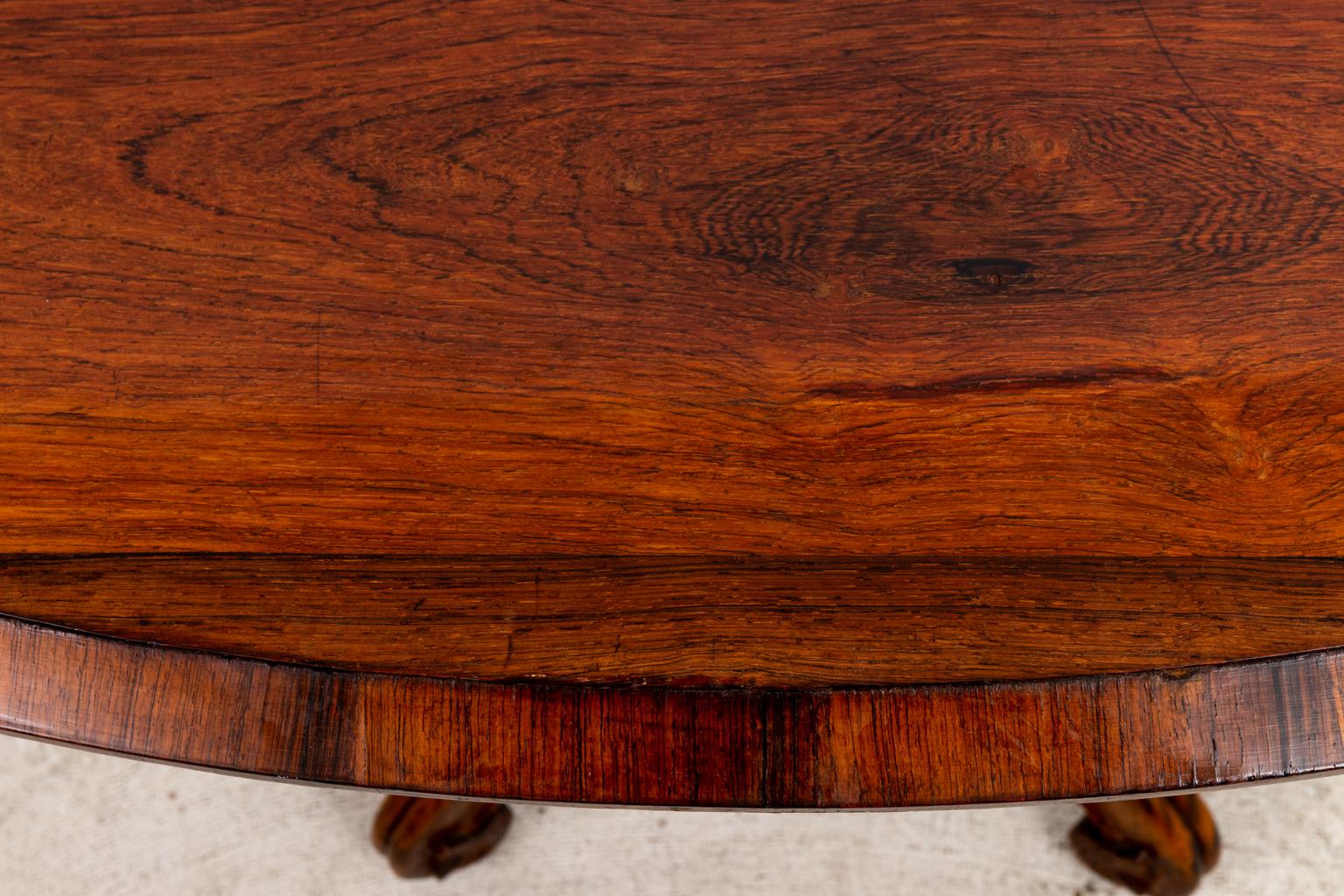 Early 20th Century English Oval Center Hall Table
