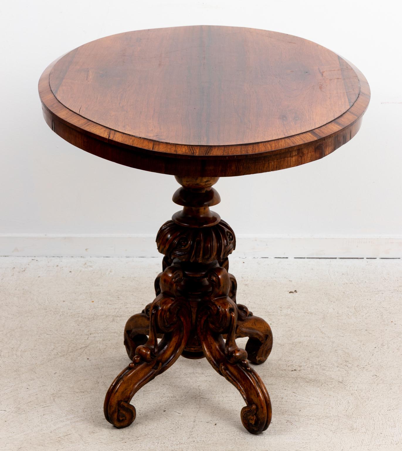 English Oval Center Hall Table 1