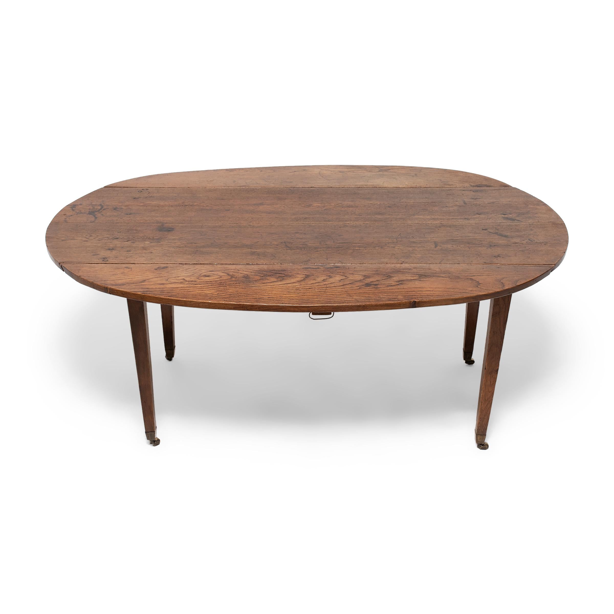 English Oval Drop Leaf Table, c. 1875 at 1stDibs | drop leaf oval ...