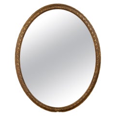 English Oval Gilded Mirror