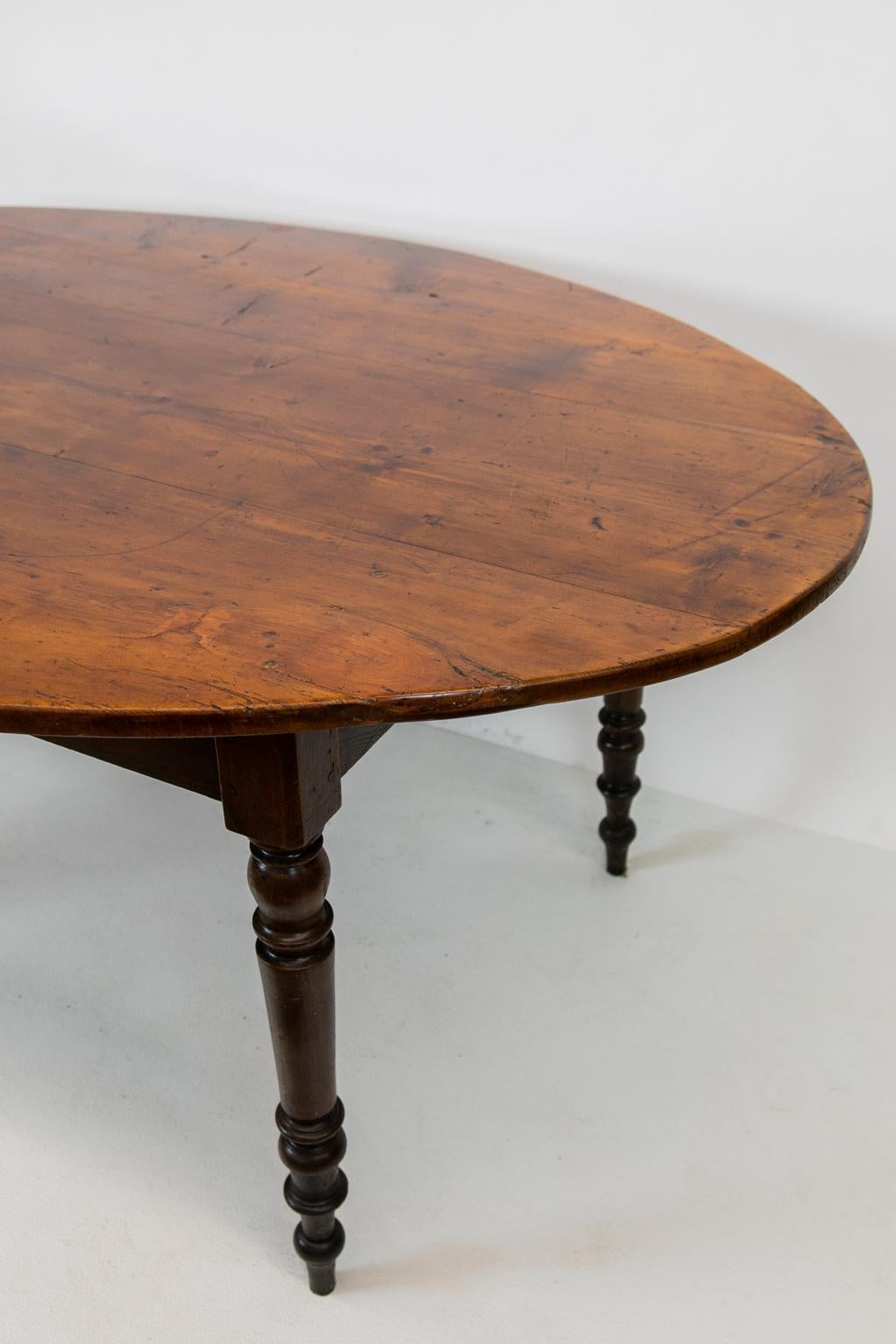 English Oval Pine Kitchen Table 2
