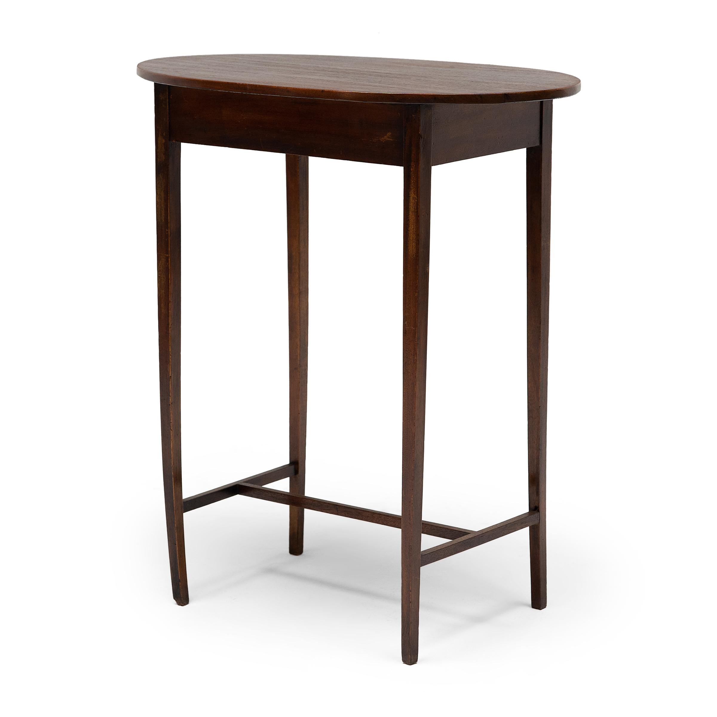 Shaker English Oval Side Table For Sale