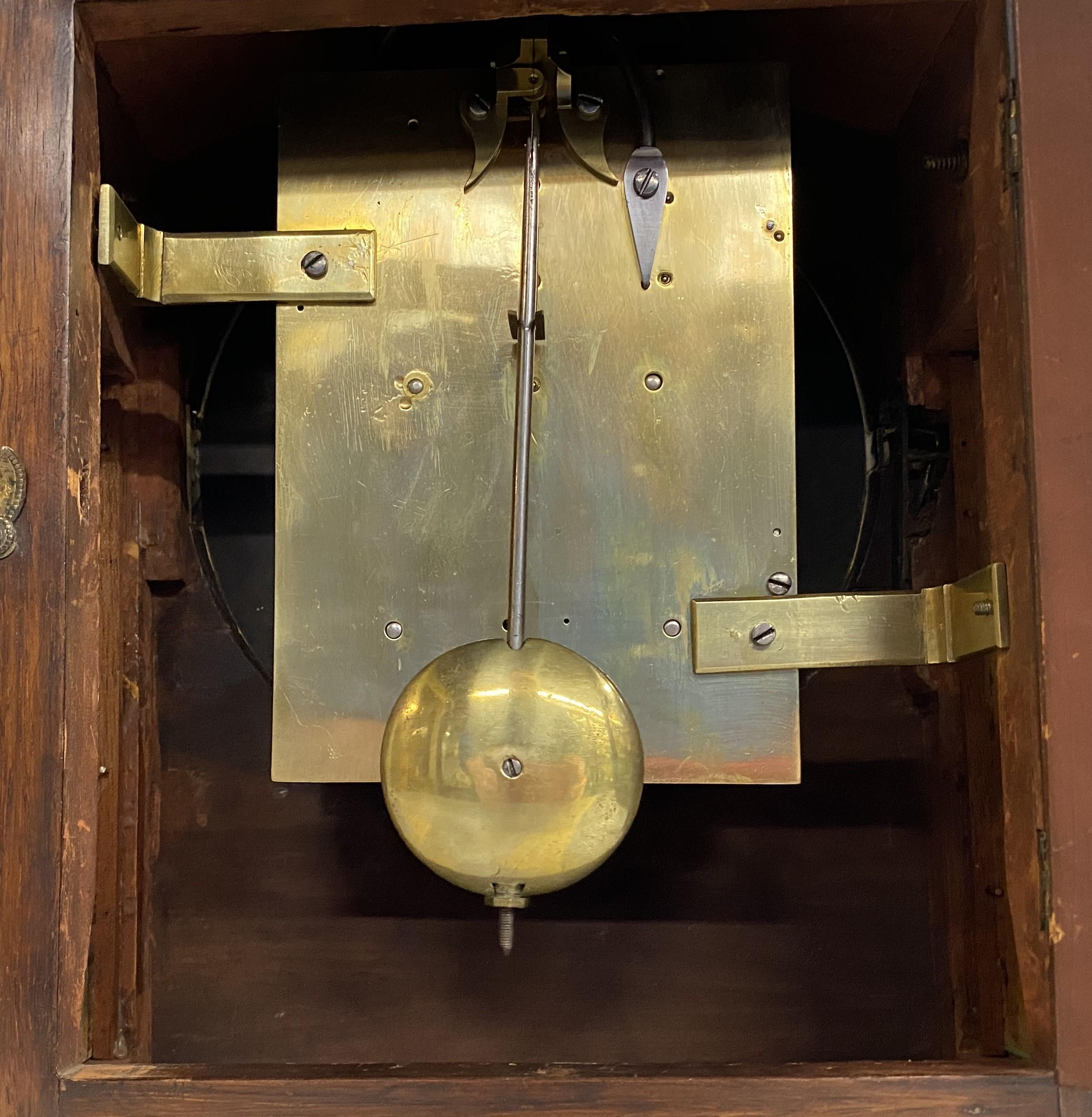 English Pagoda Top Rosewood Bracket Clock by Walsh, Newbury  c 1825 6