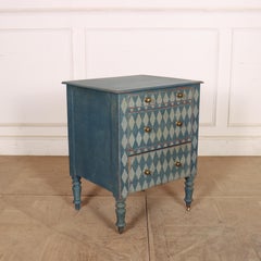 English Painted Bedside Chest