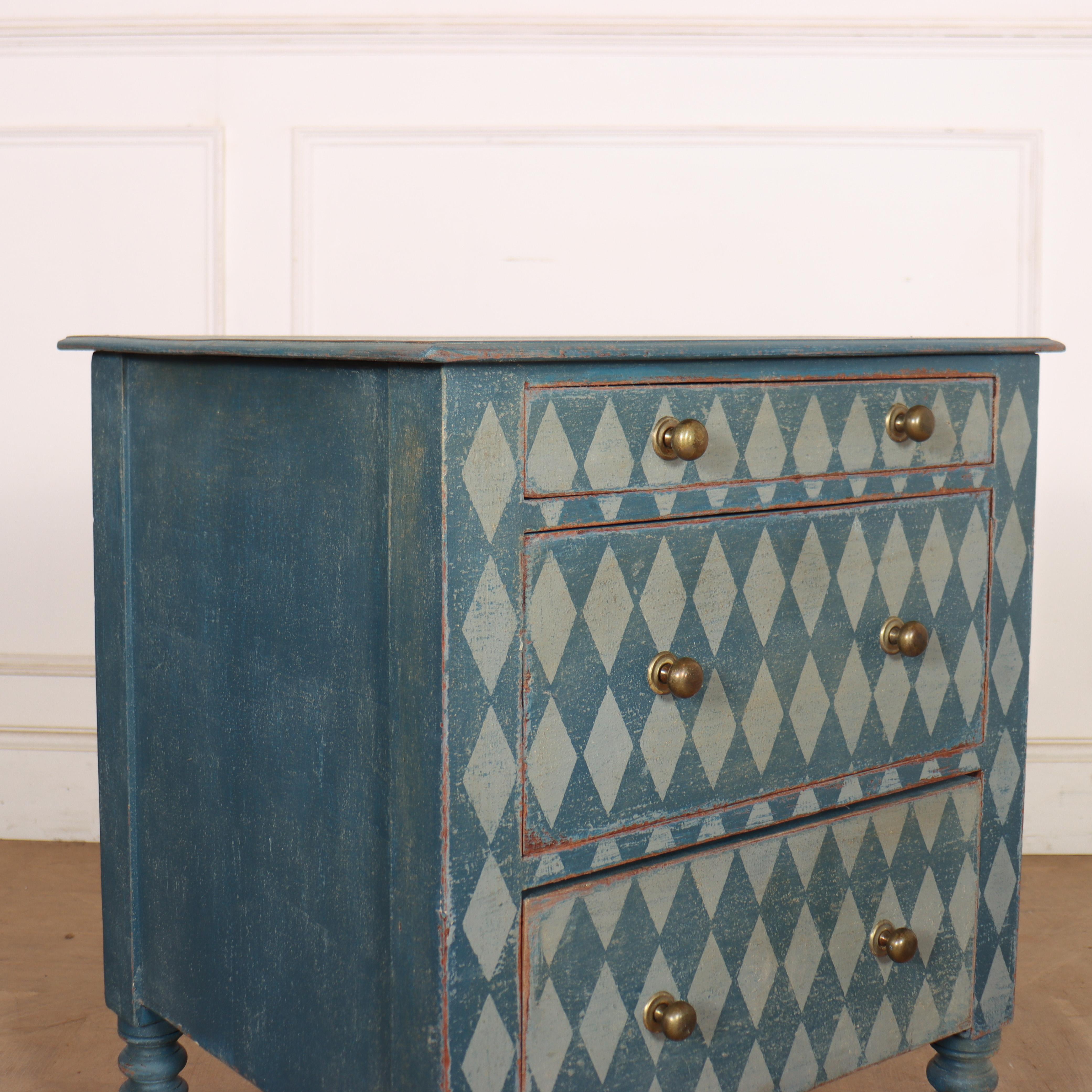 English Painted Bedside Chest In Good Condition For Sale In Leamington Spa, Warwickshire