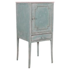 Antique English Painted Bedside Cupboard