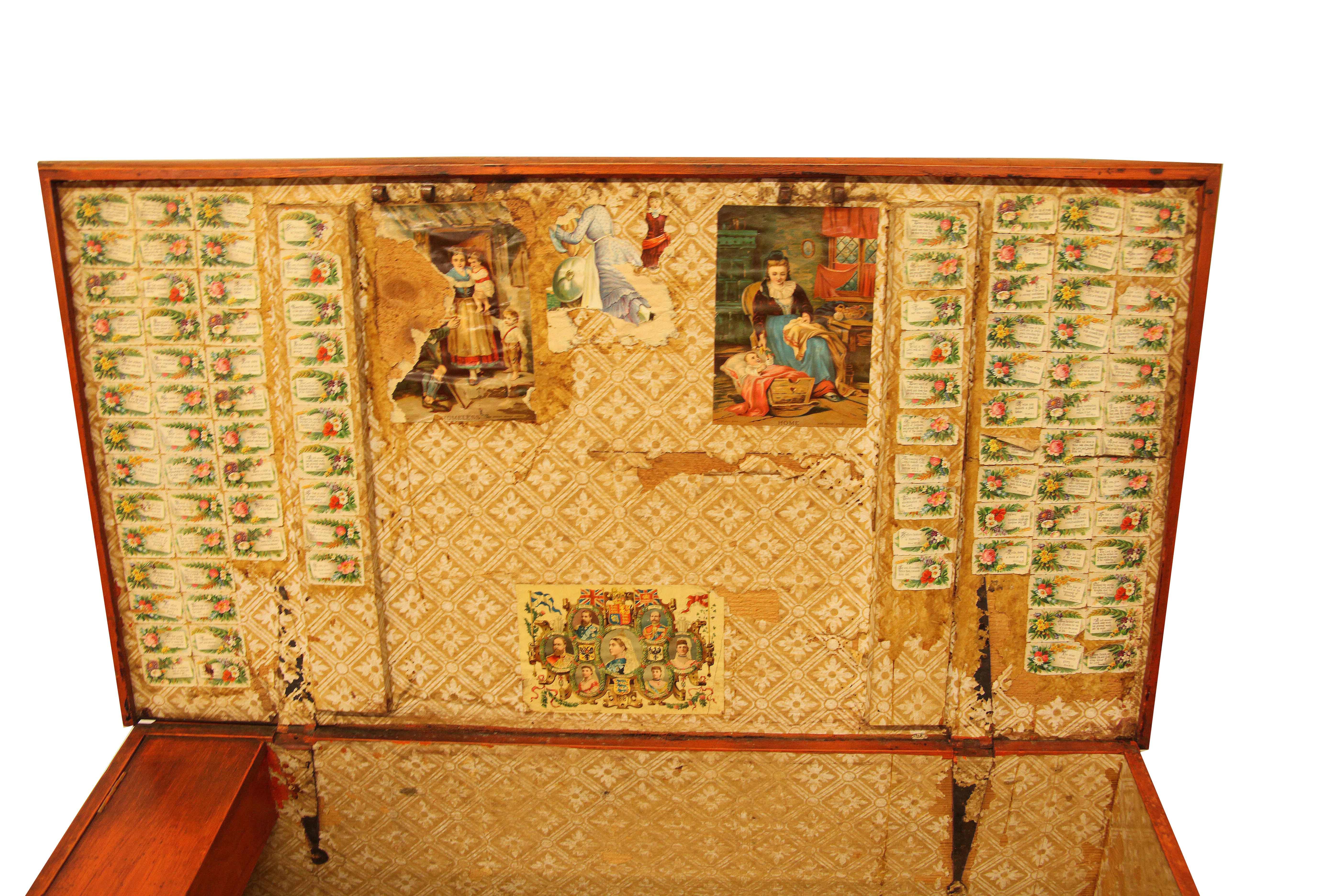 English Painted Blanket Chest For Sale 1