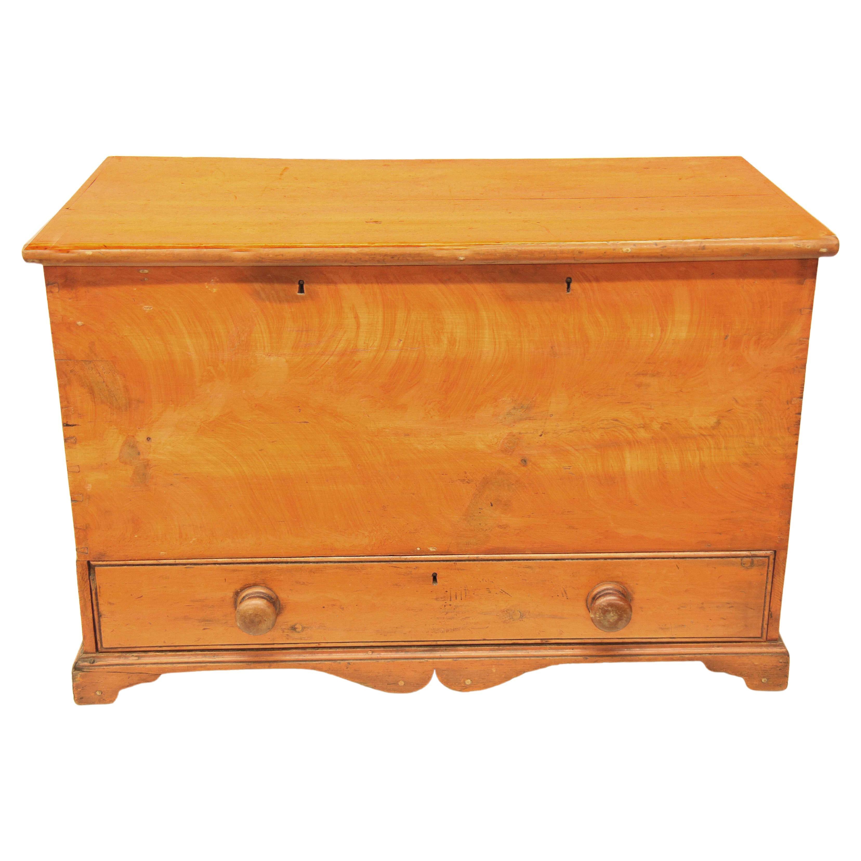 English Painted Blanket Chest For Sale