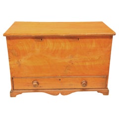 Used English Painted Blanket Chest
