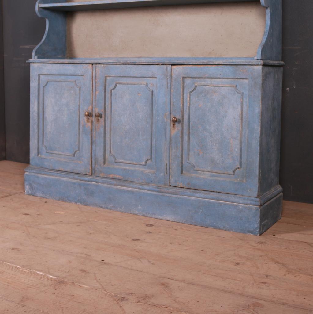 Stunning early 19th century painted waterfall dresser or bookcase, 1820.

Dimensions
58 inches (147 cms) wide
13 inches (33 cms) deep
78 inches (198 cms) high.