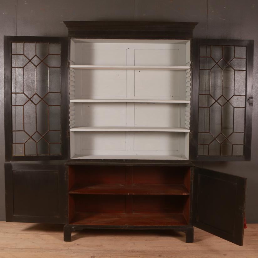 19th Century English Painted Bookcase