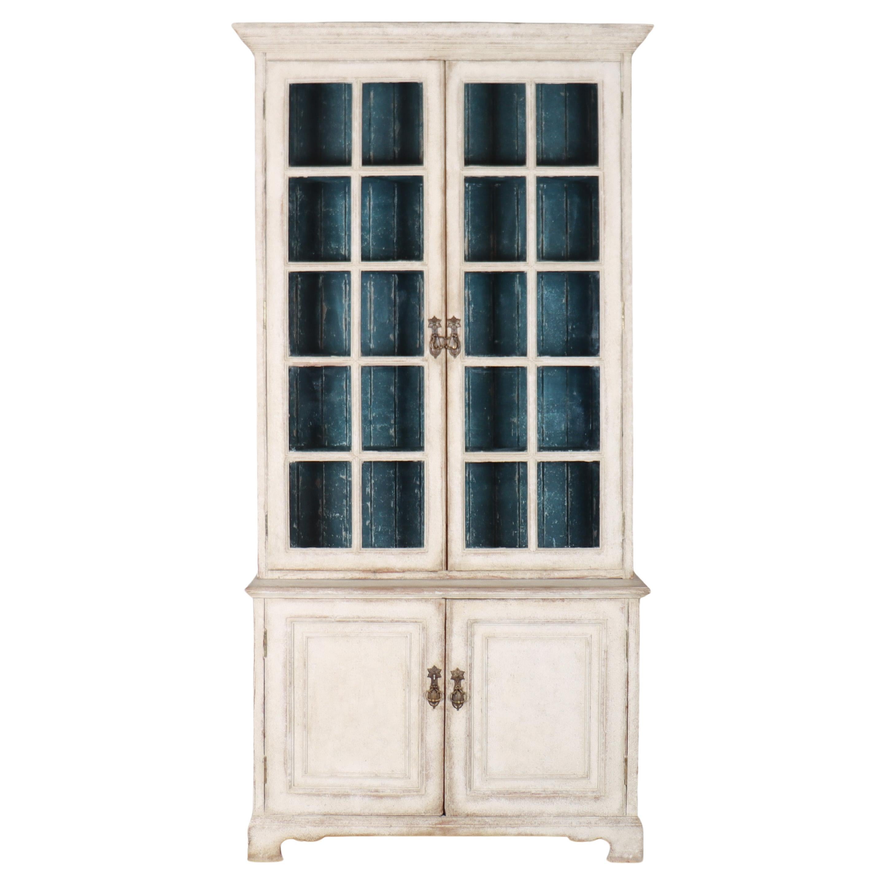 English Painted Bookcase