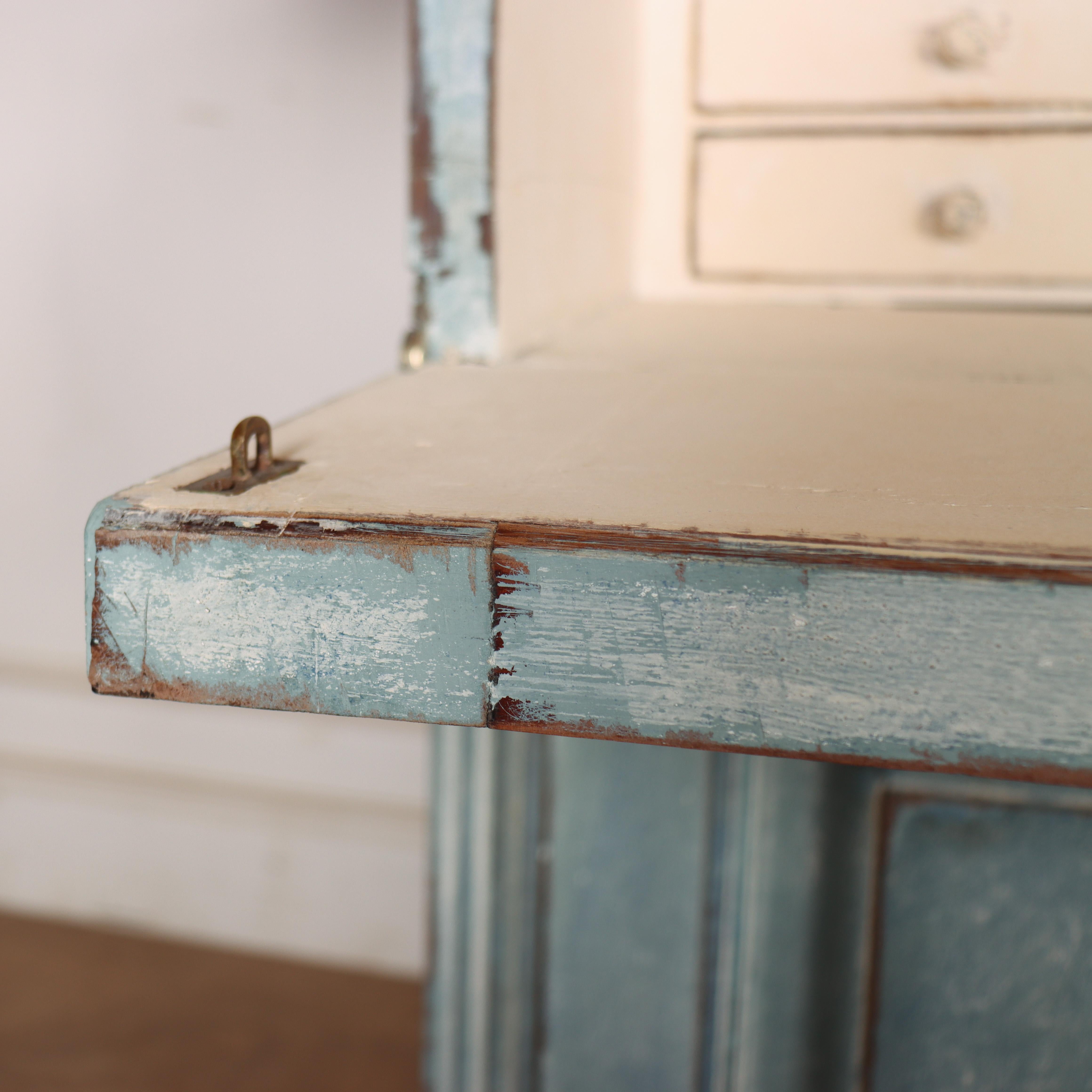 Secretaire de librería pintado a la inglesa en venta 5
