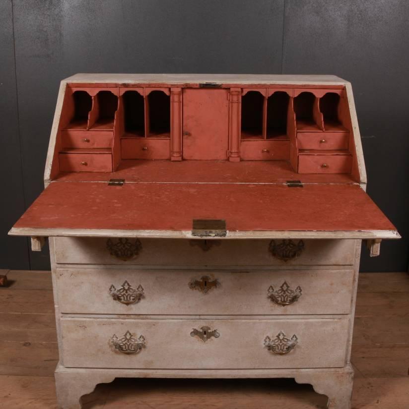 18th Century and Earlier English Painted Bureau