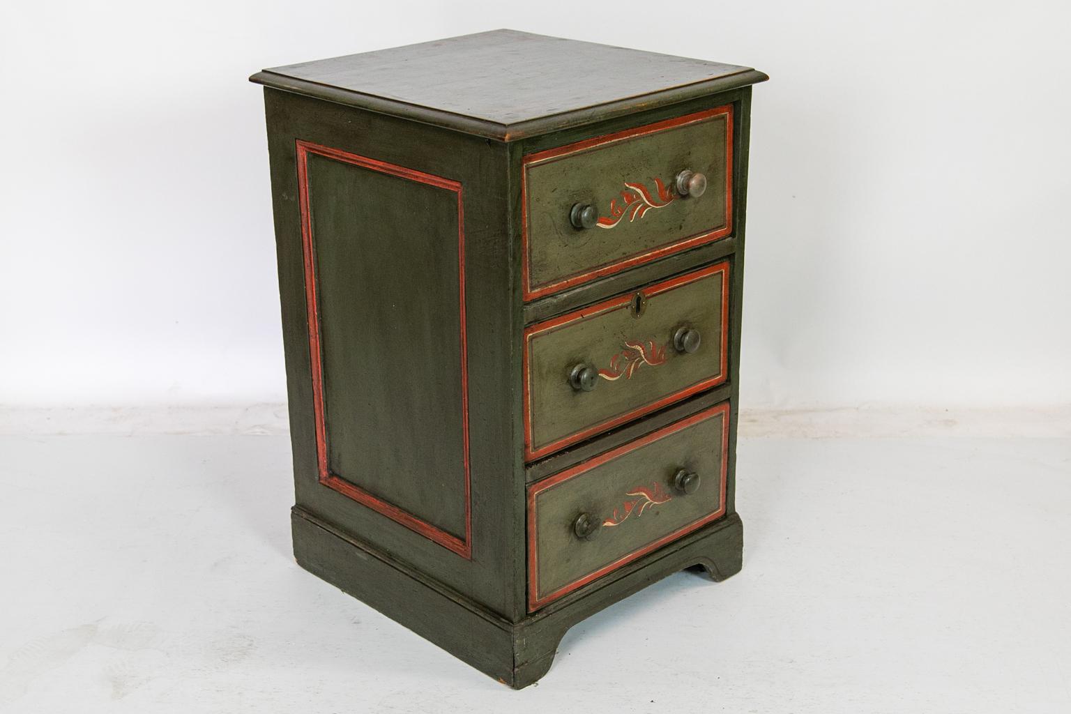 Brass English Painted Chest
