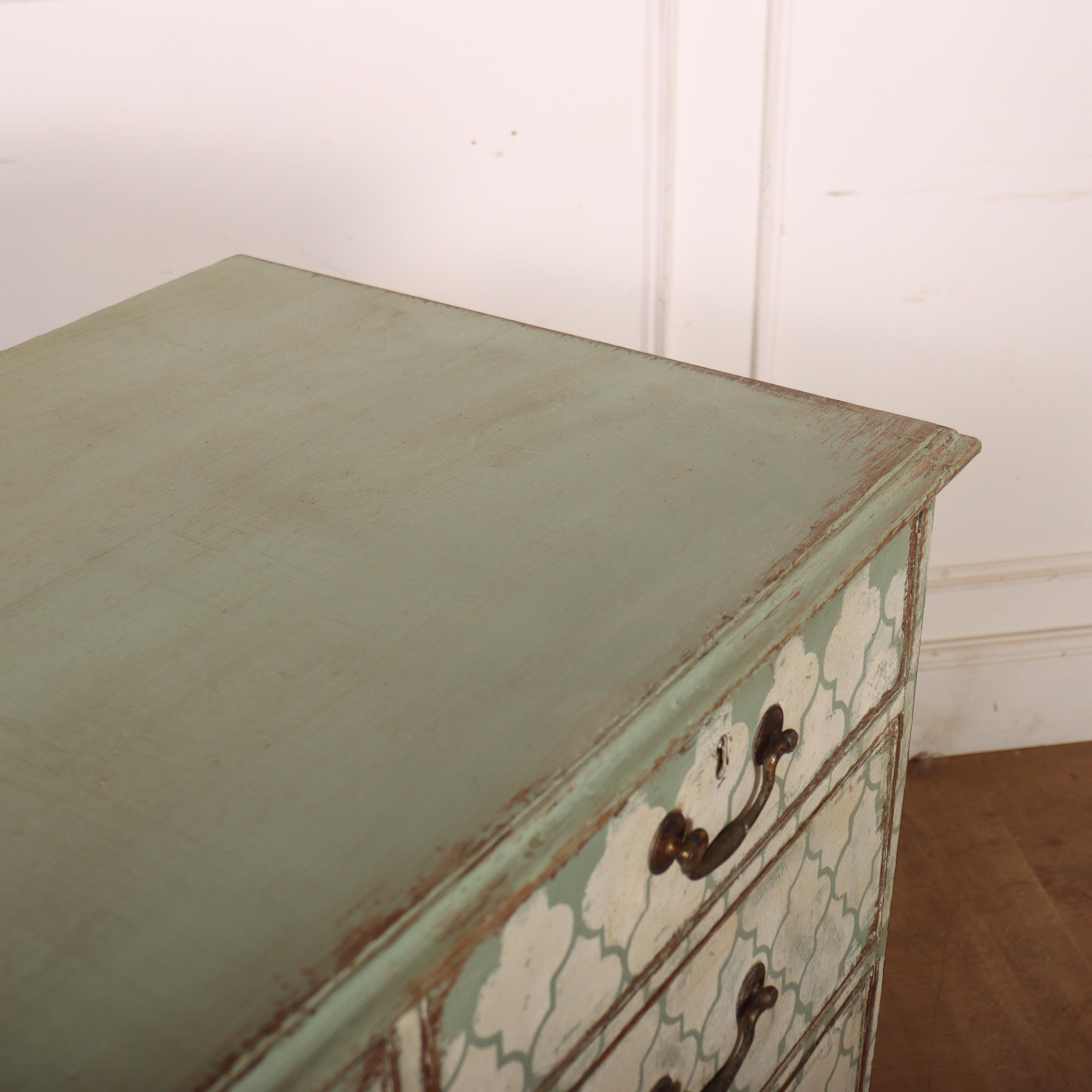 English Painted Chest of Drawers For Sale 3
