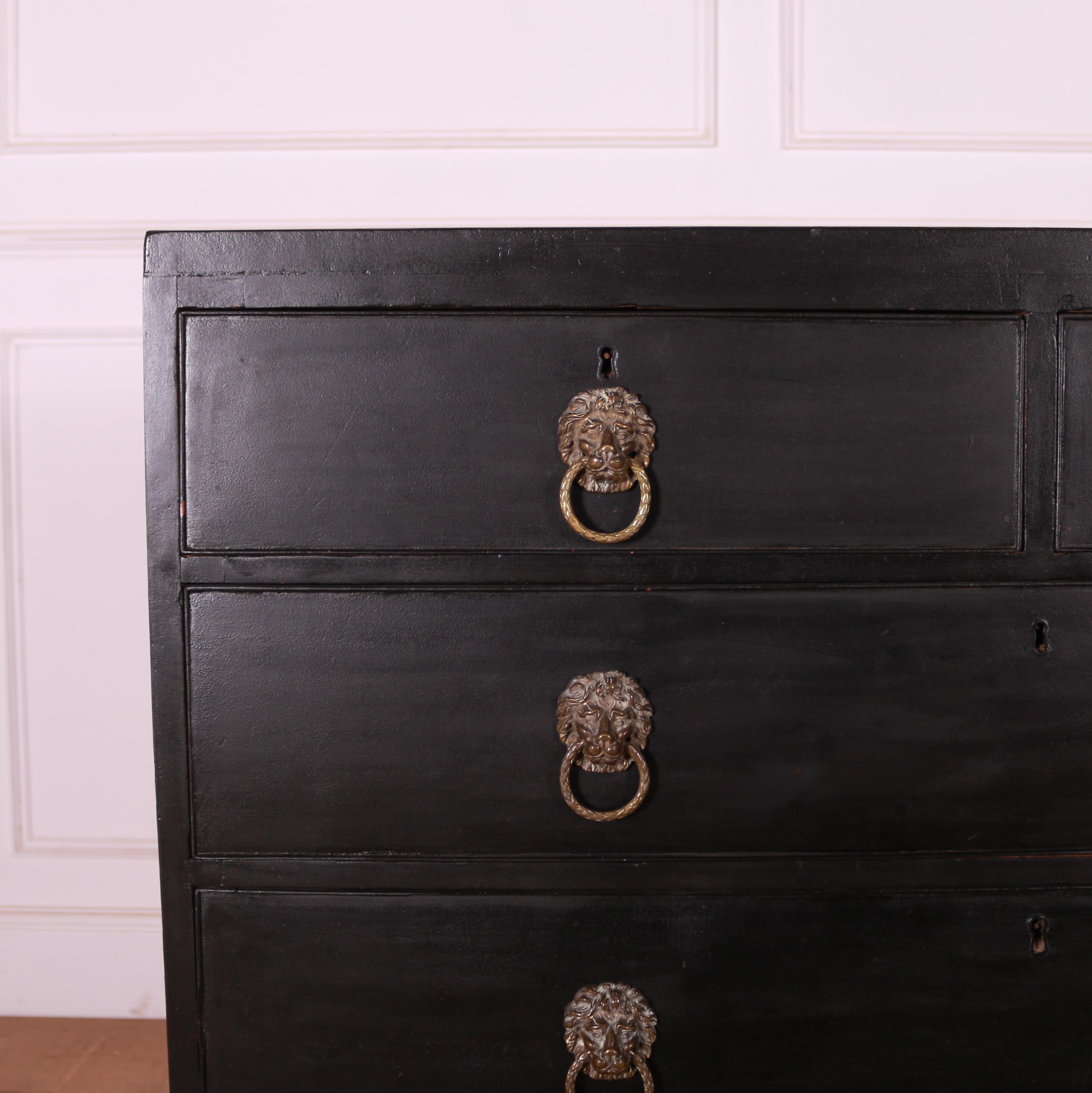 George IV English Painted Chest of Drawers For Sale