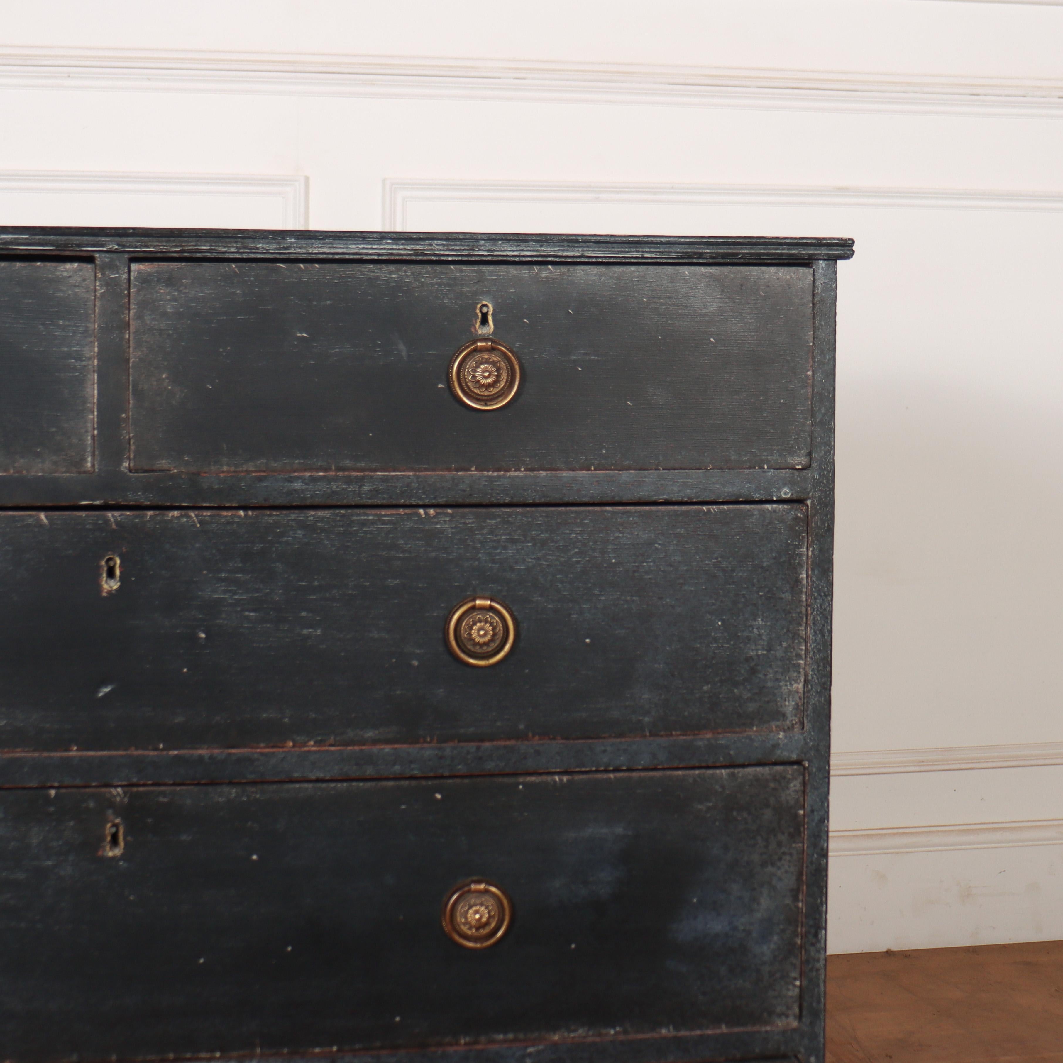 George IV English Painted Chest of Drawers