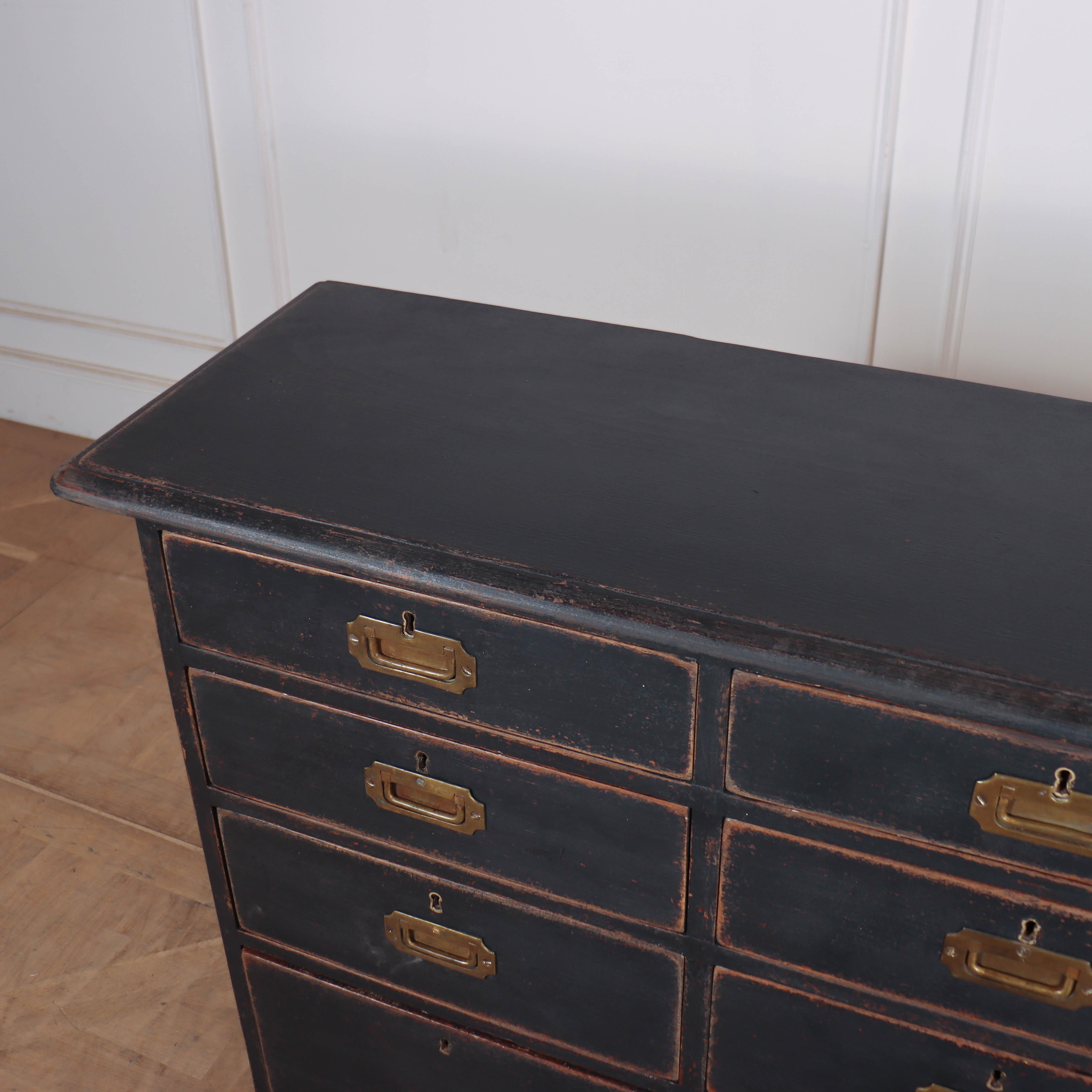 19th Century English Painted Chest of Drawers