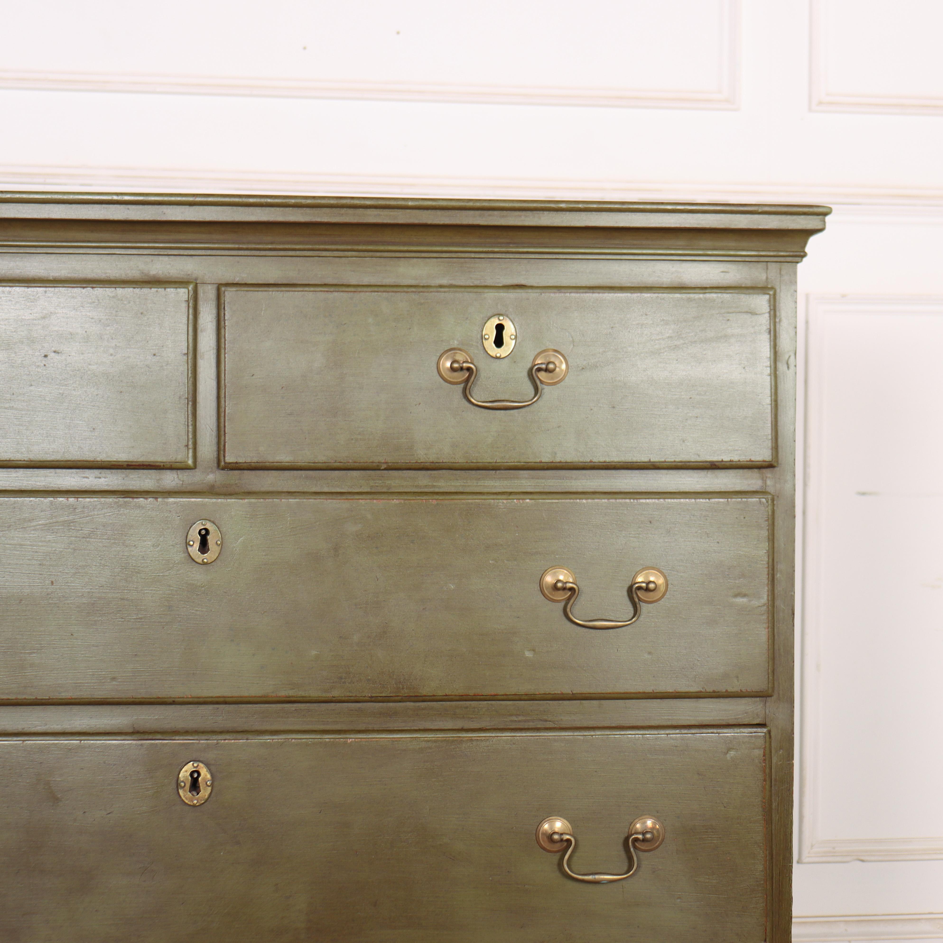 19th Century English Painted Chest of Drawers For Sale