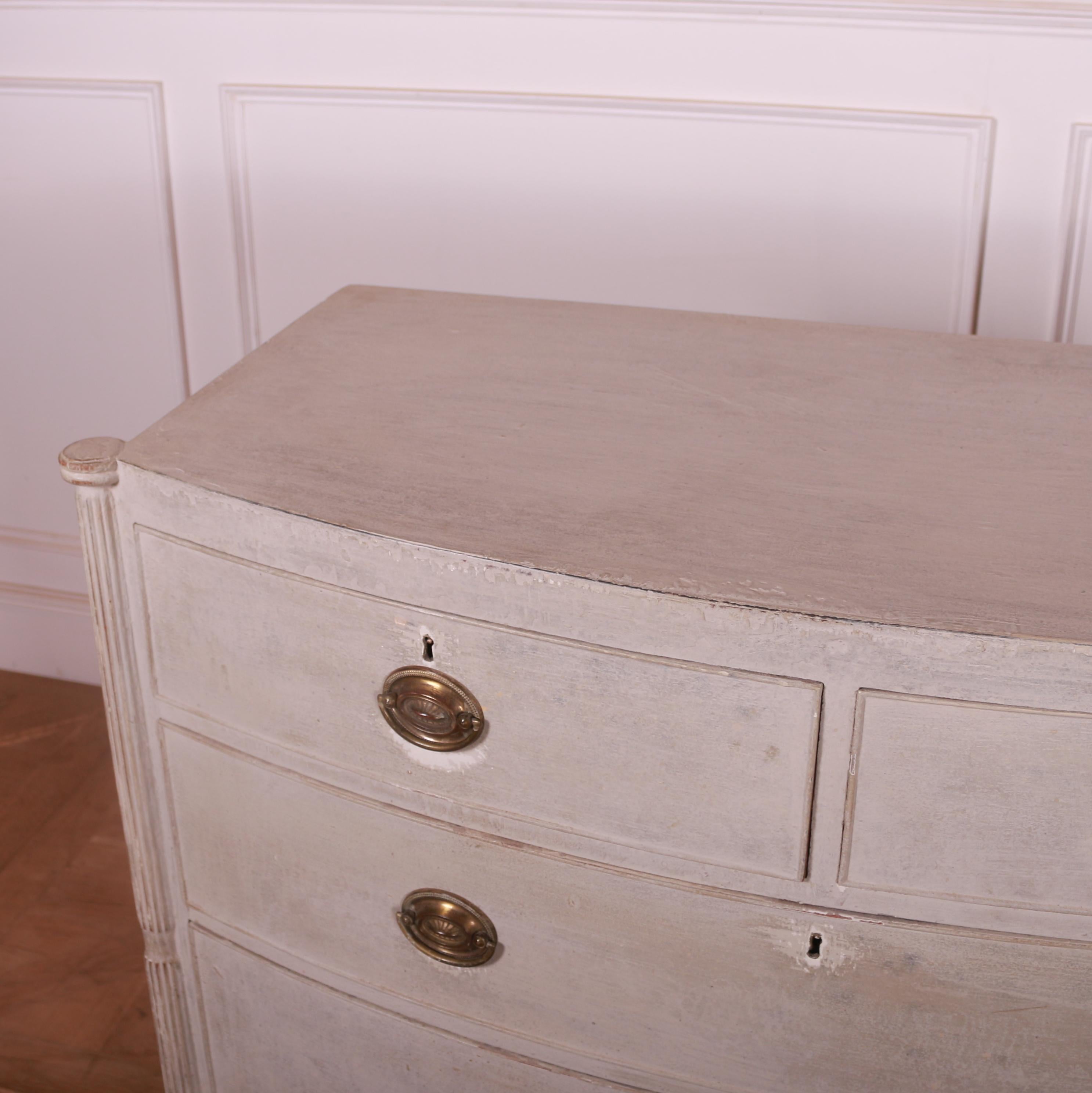 English Painted Chest of Drawers For Sale 3