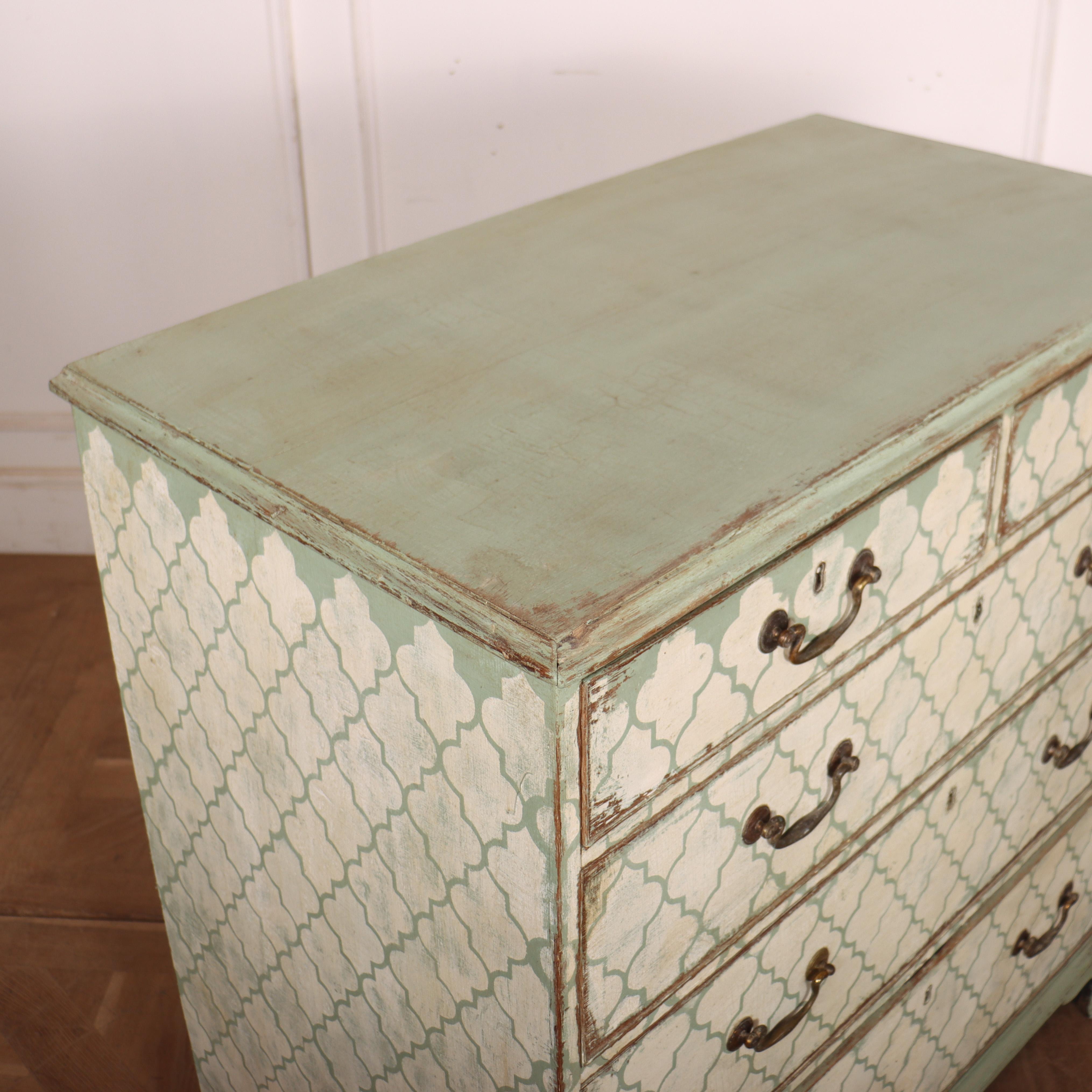 English Painted Chest of Drawers For Sale 2