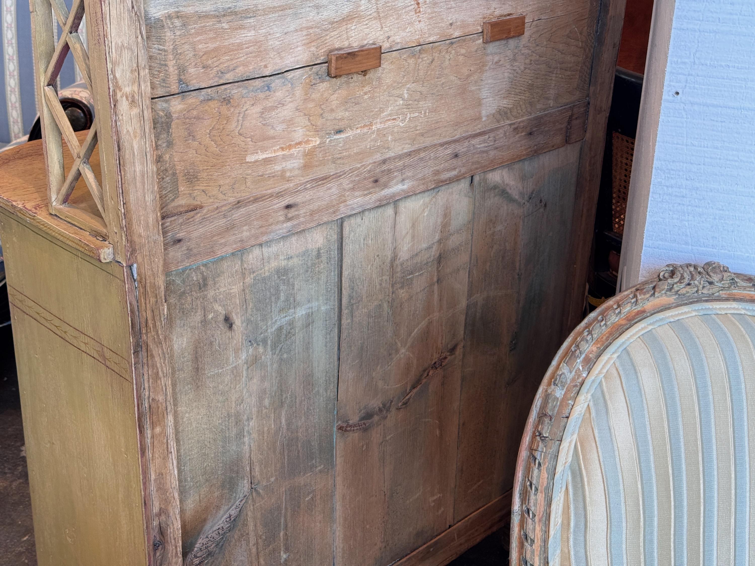 English Painted Chiffonier With Pierced Gallery For Sale 5