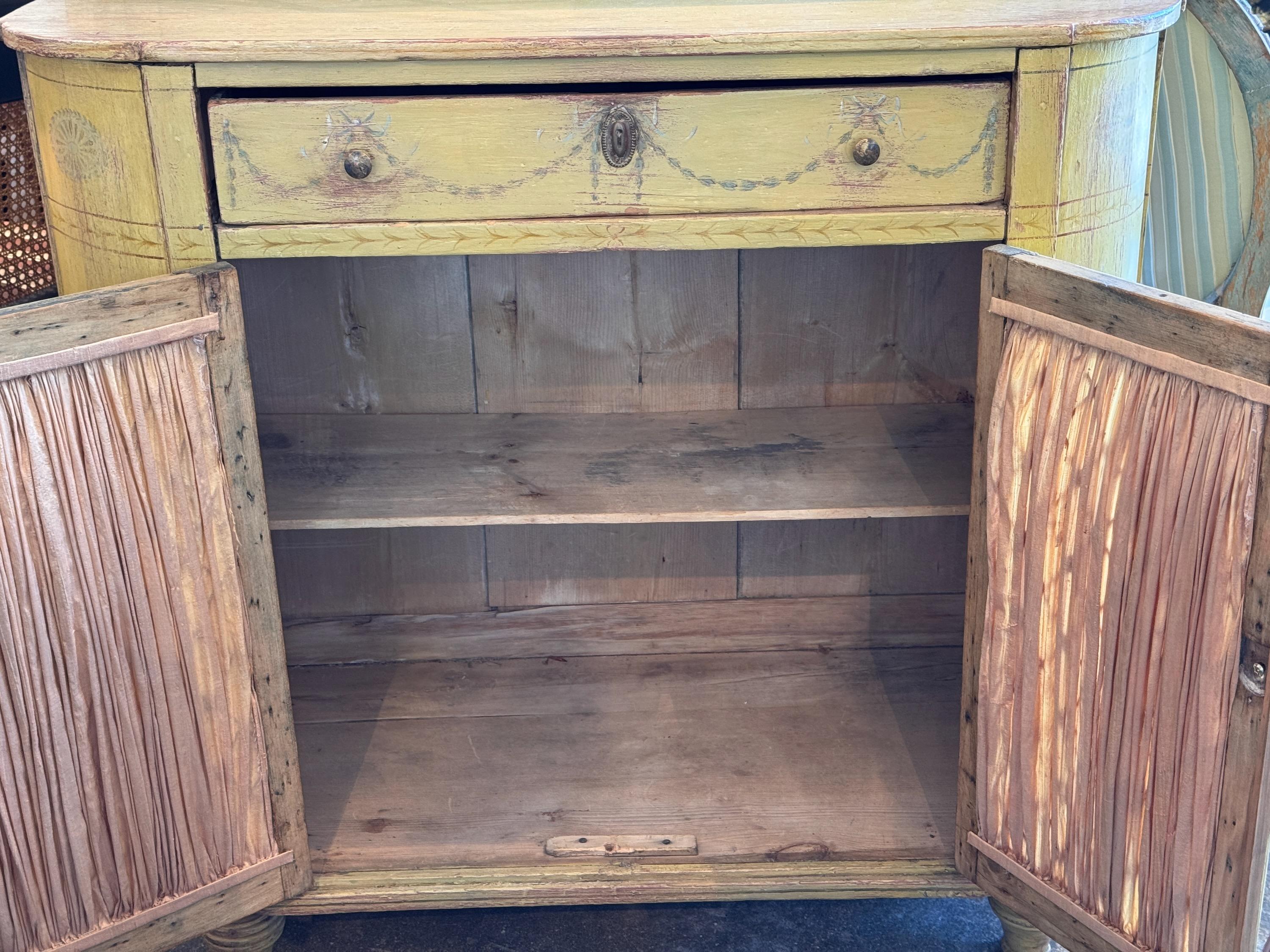 English Painted Chiffonier With Pierced Gallery For Sale 7