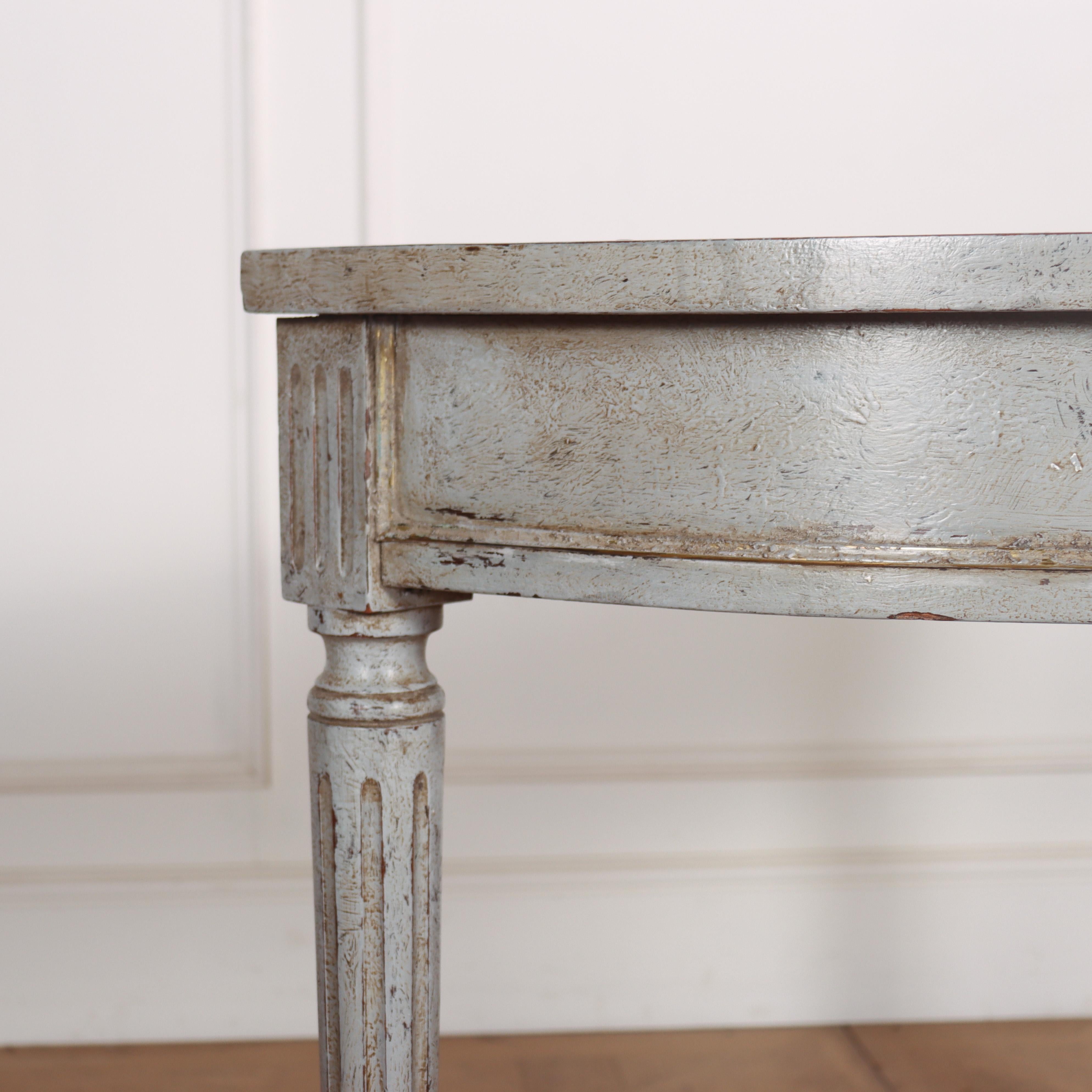 Beech English Painted Console Table