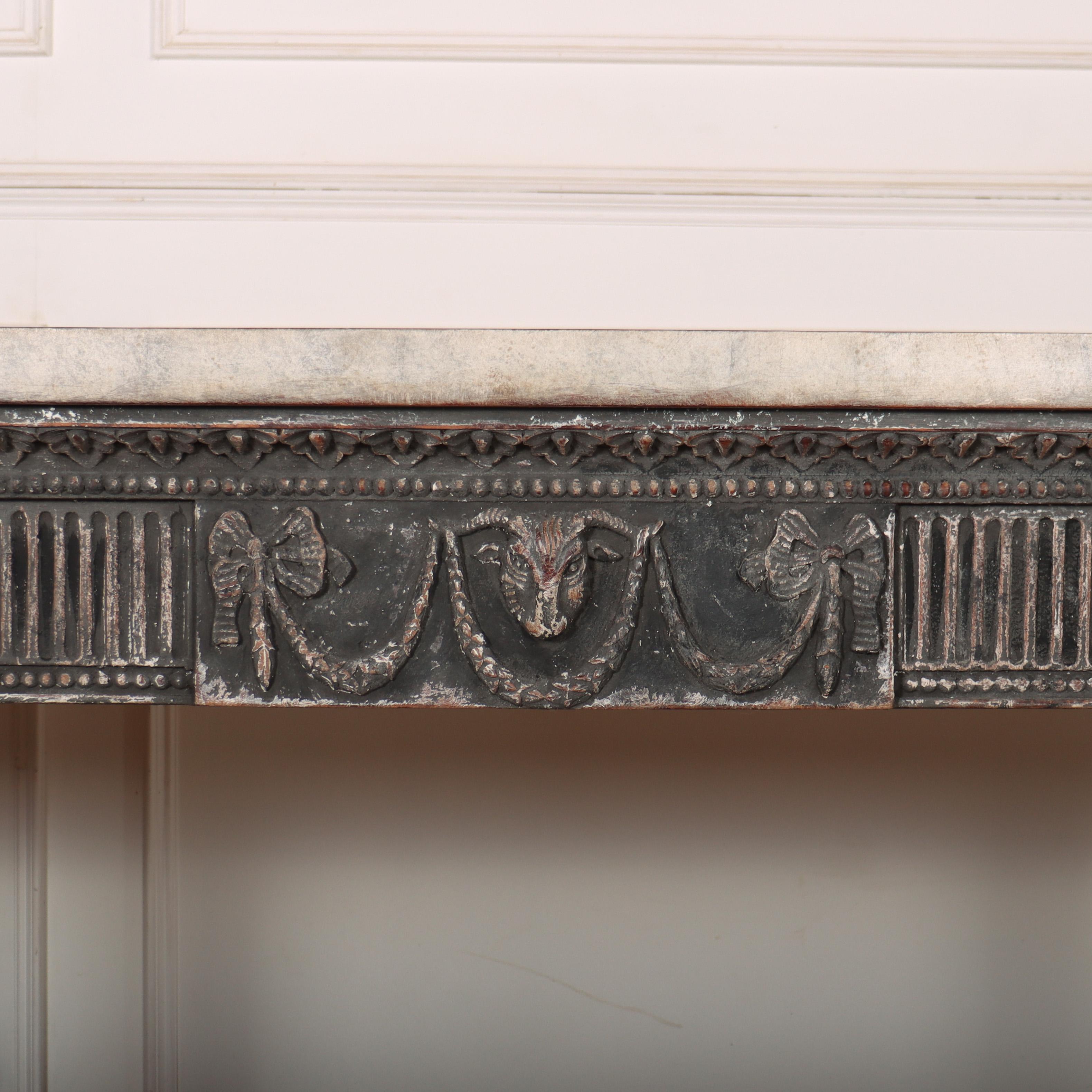 20th Century English Painted Console Table For Sale