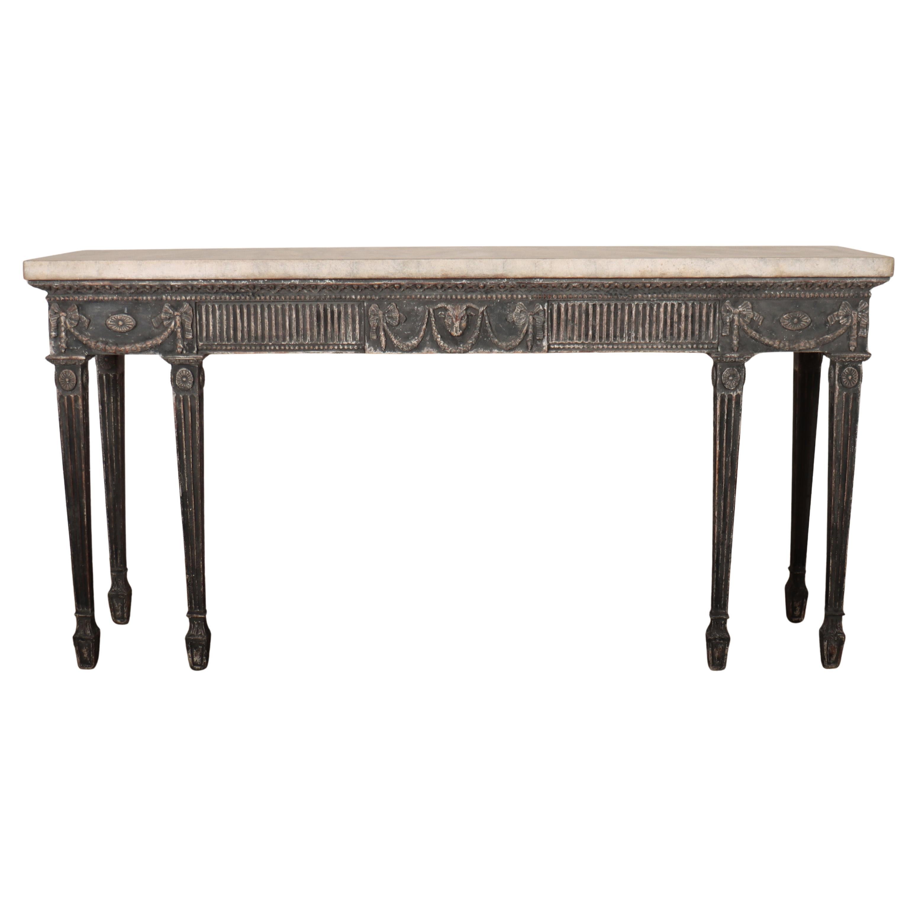 English Painted Console Table