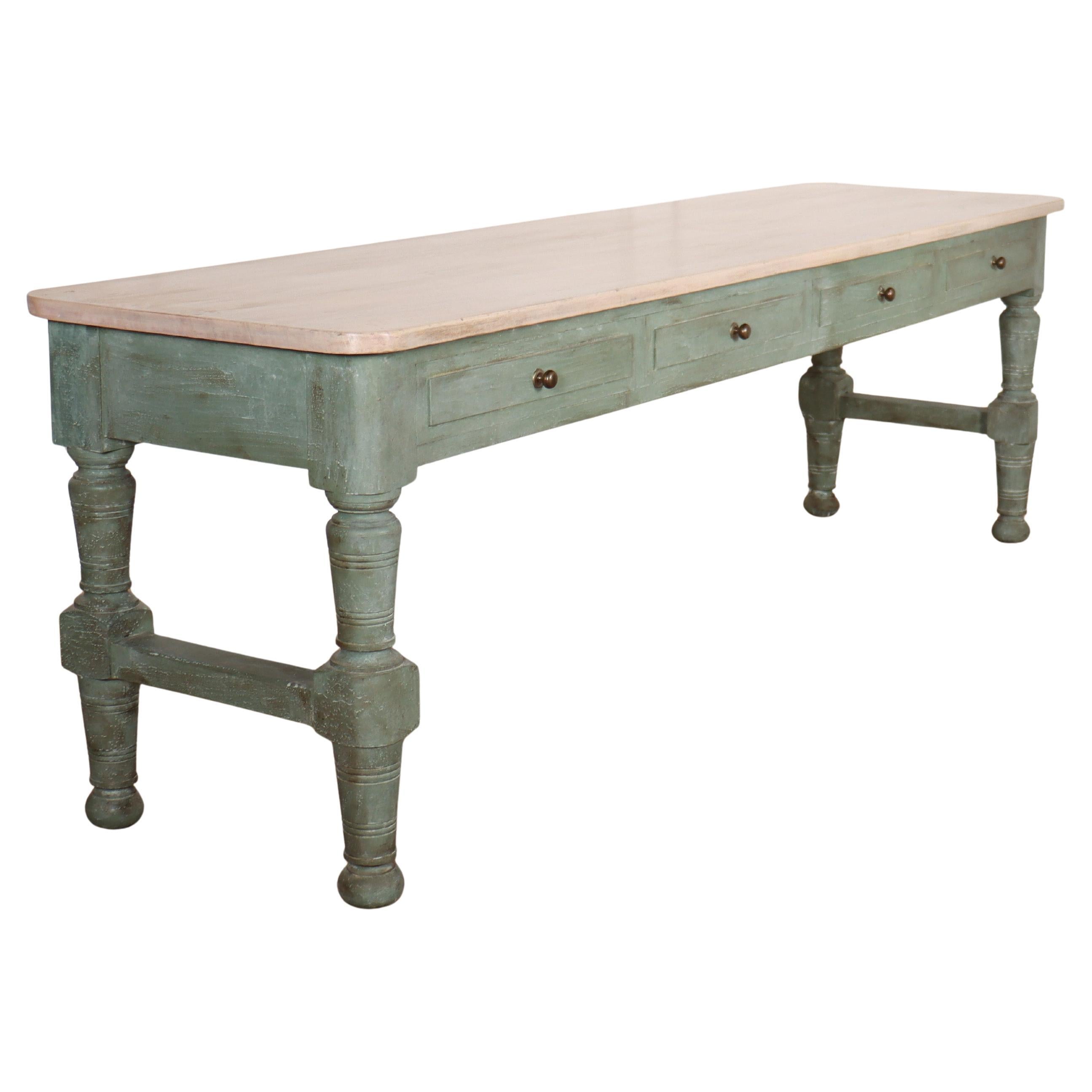 Table console / table de canapé peinte à l'anglaise
