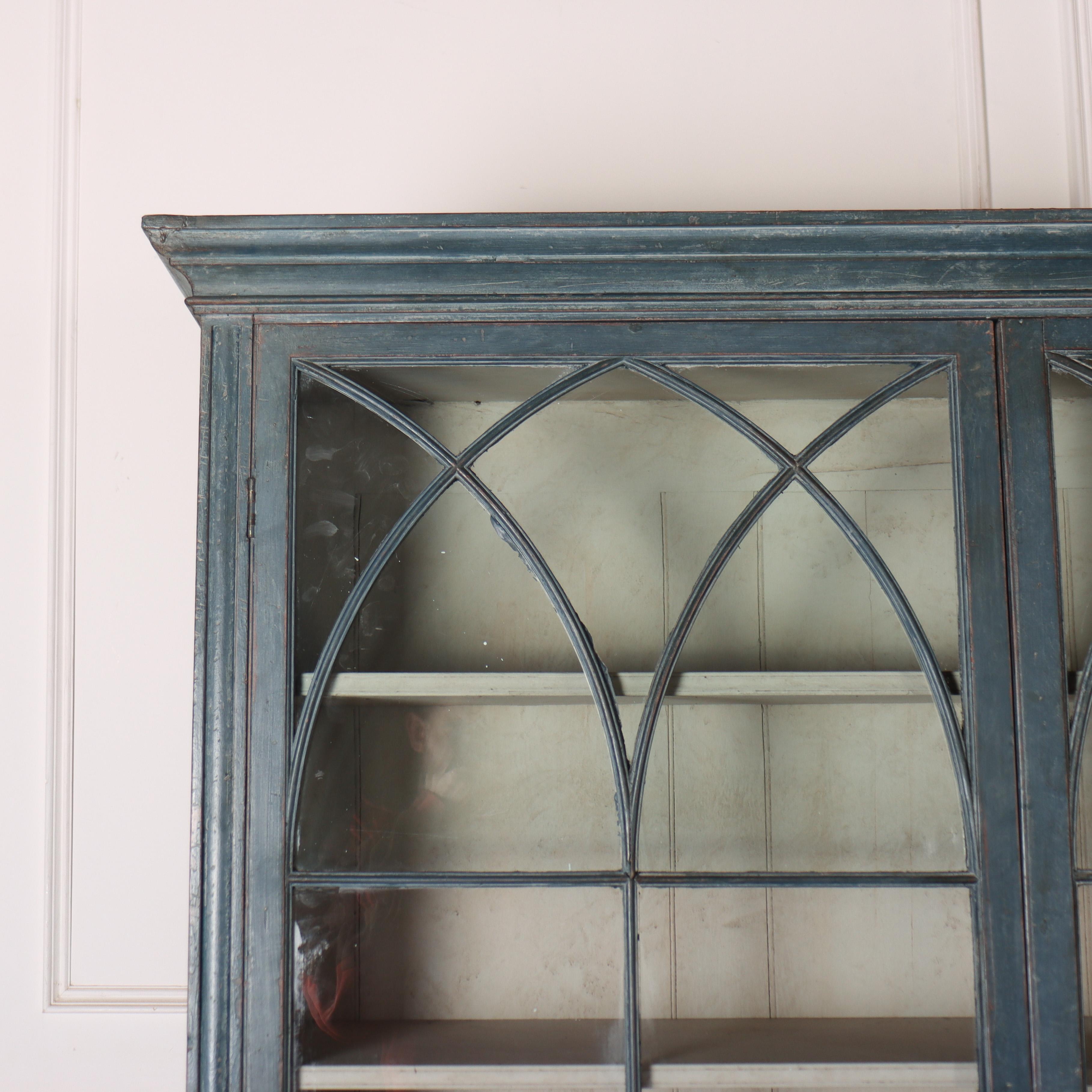 William IV English Painted Display Cabinet