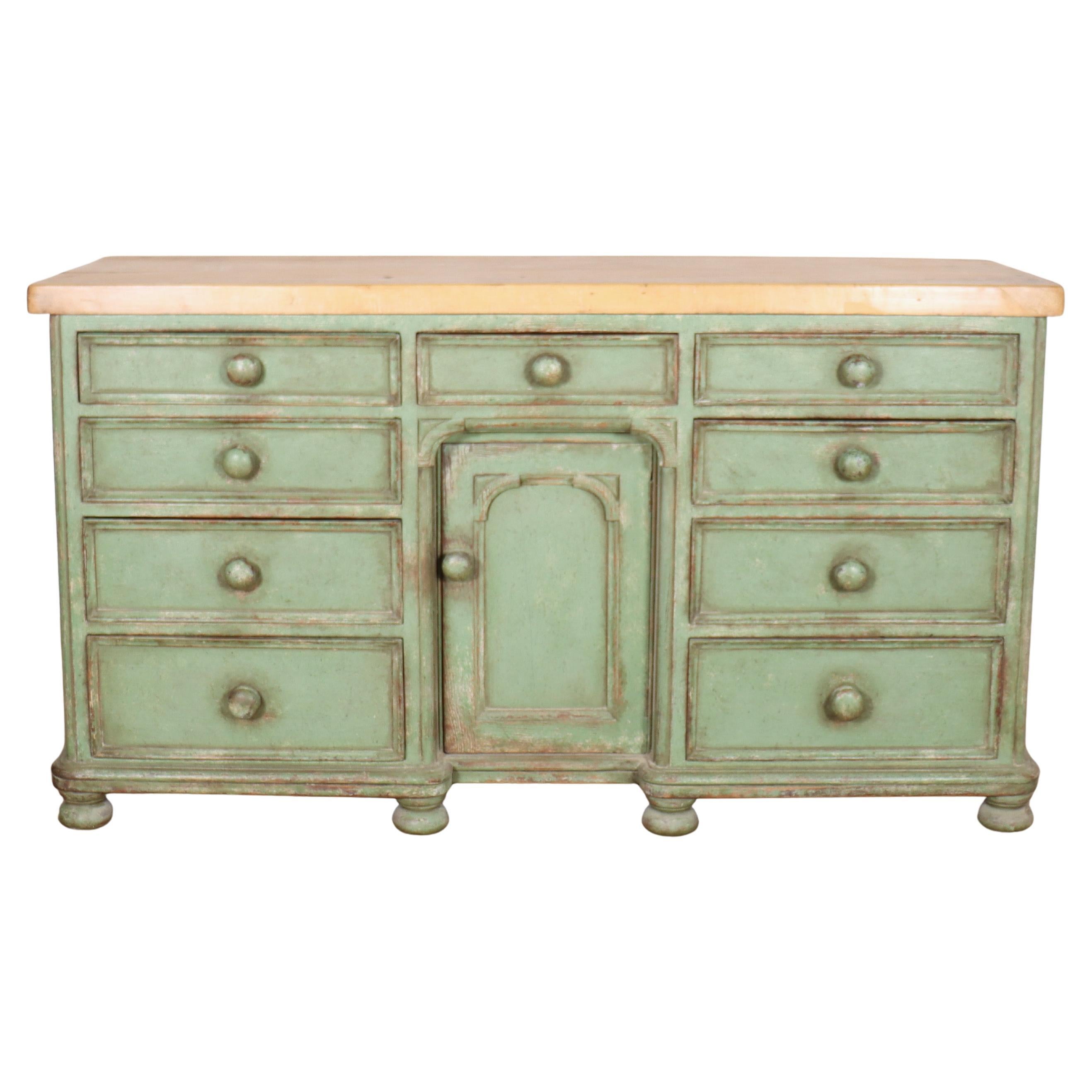 English Painted Dresser Base