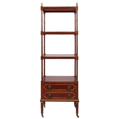 Antique English Painted Etagere