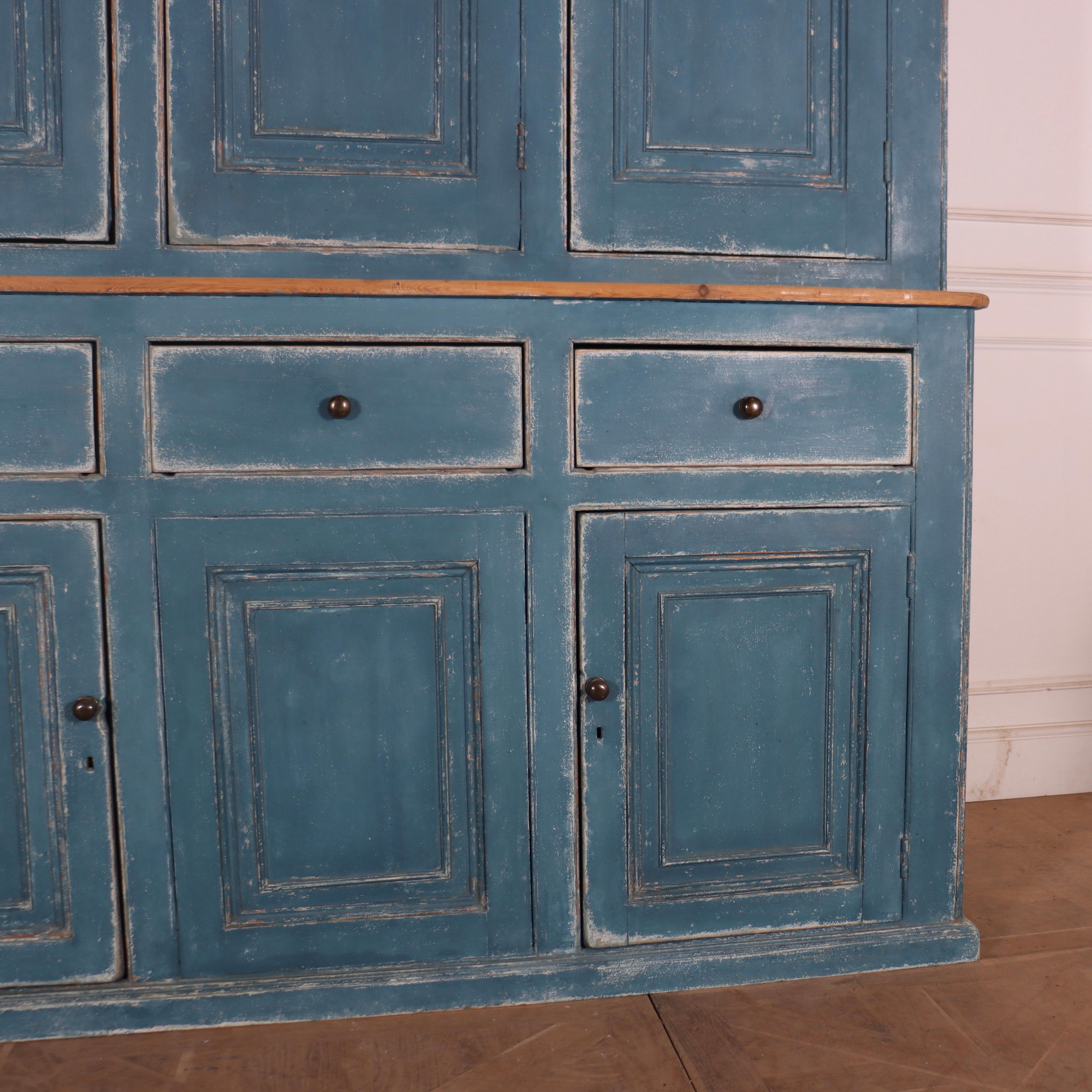 19th Century English Painted Housekeepers Cupboard