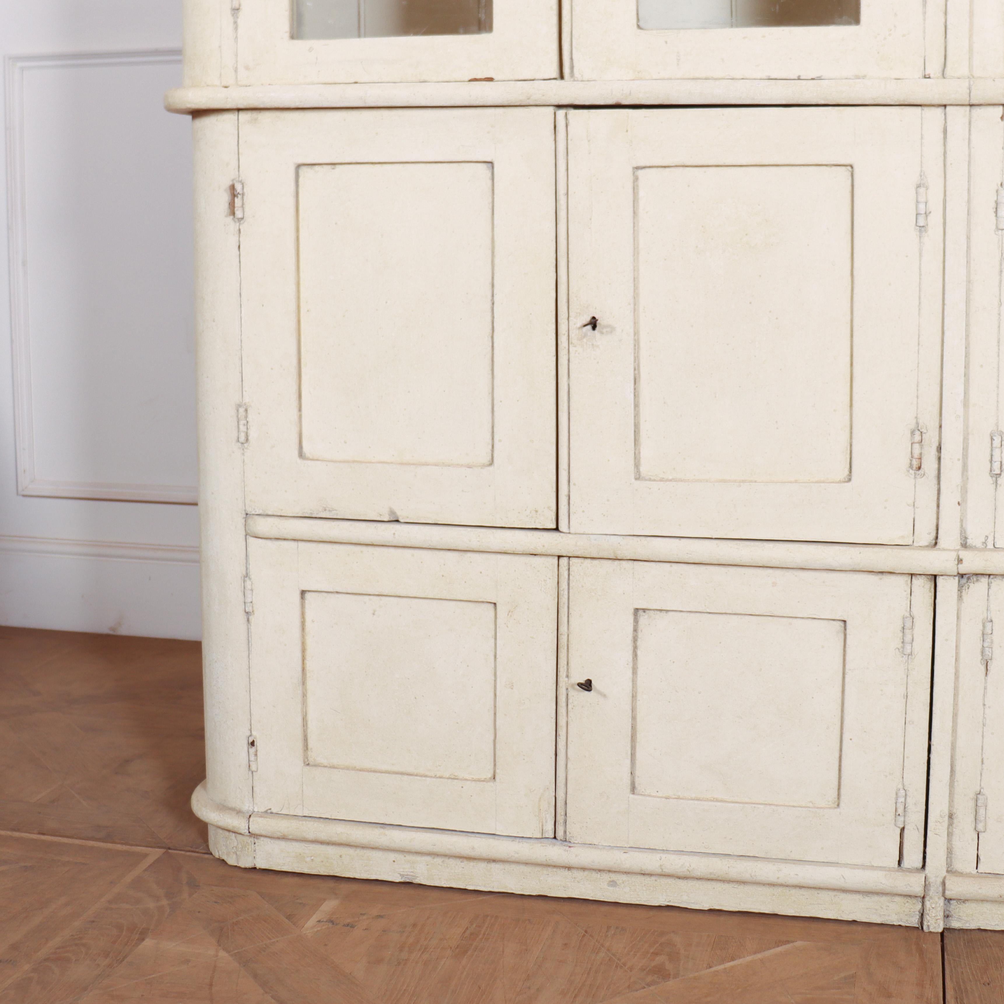 19th Century English Painted Housekeepers Cupboard