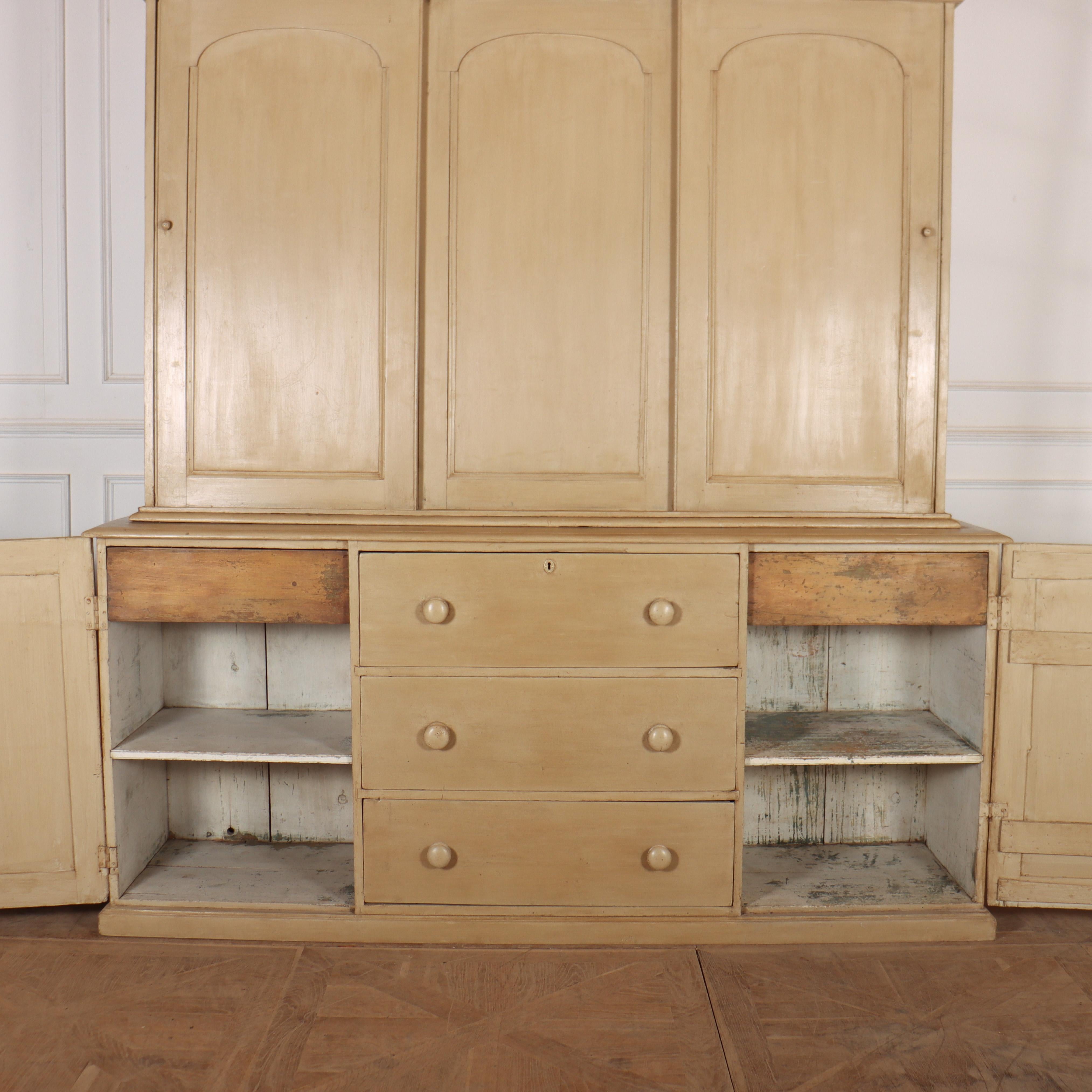 English Painted Housekeepers Cupboard im Angebot 1