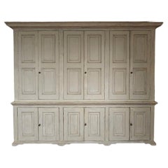 Used English Painted Housekeepers Cupboard